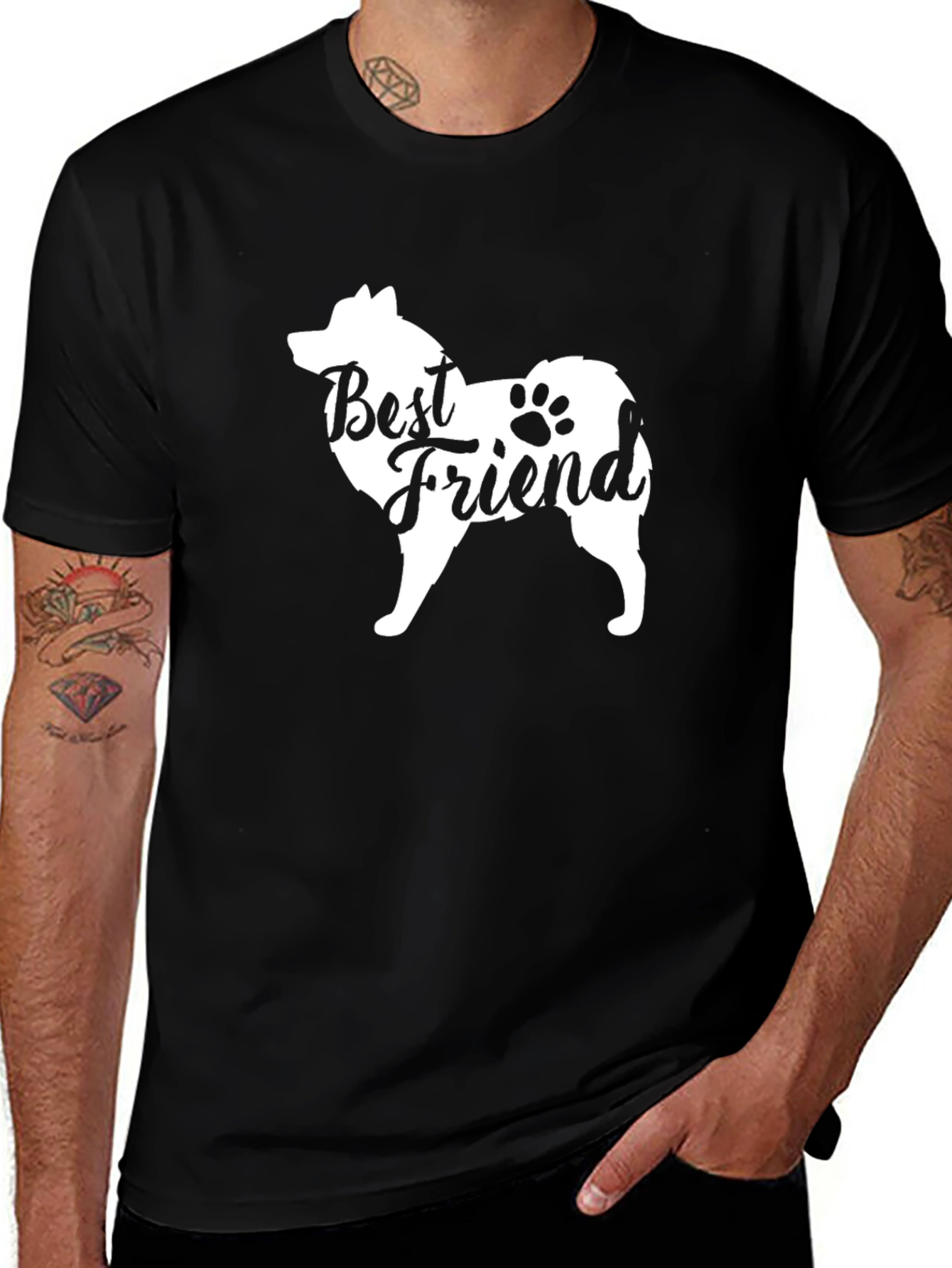 Best Friend Dog T-Shirt – Minimalist Dog Lover Graphic Tee