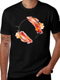 Abstract Artistic Design Black T-Shirt