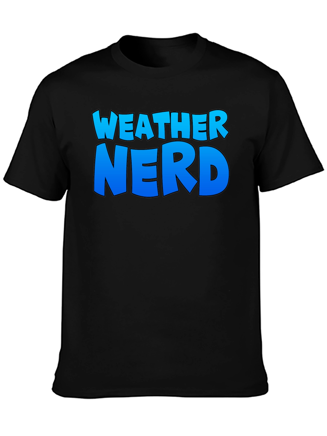Weather Nerd T-Shirt - Comfortable Black Tee