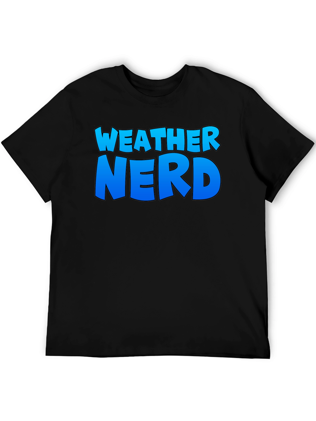 Weather Nerd T-Shirt - Comfortable Black Tee