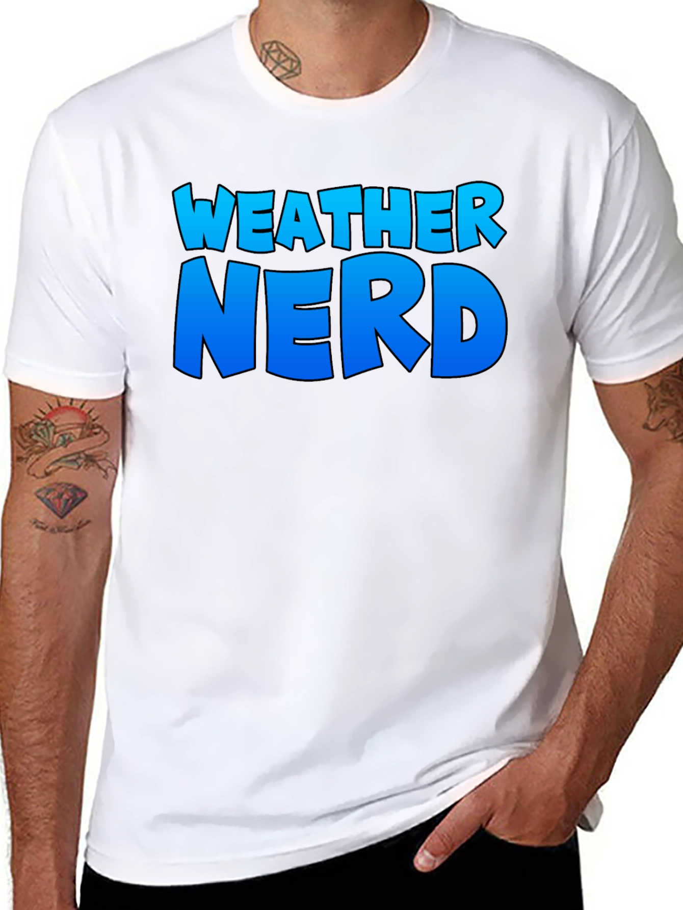 Weather Nerd T-Shirt - Comfortable Black Tee