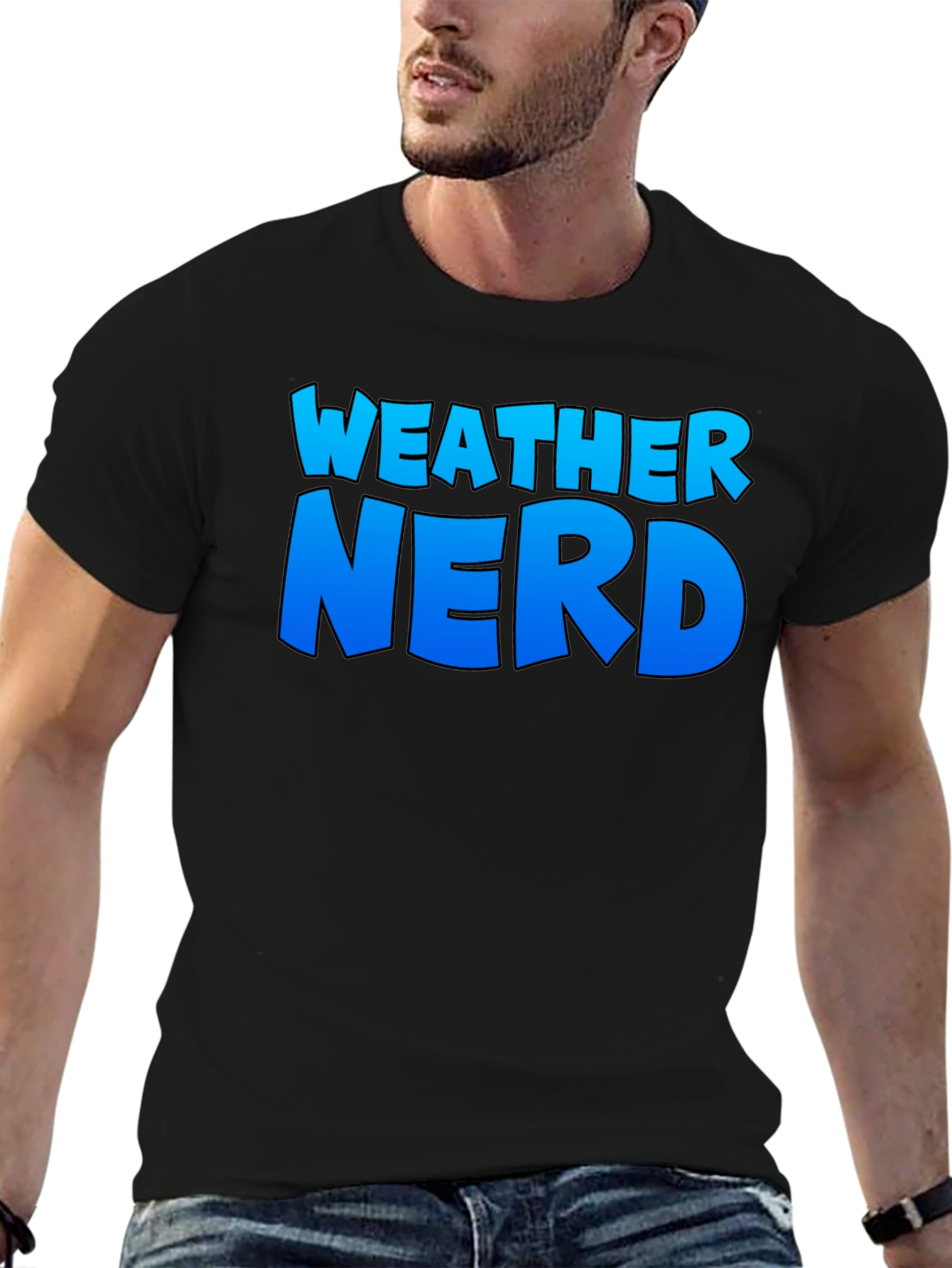 Weather Nerd T-Shirt - Comfortable Black Tee