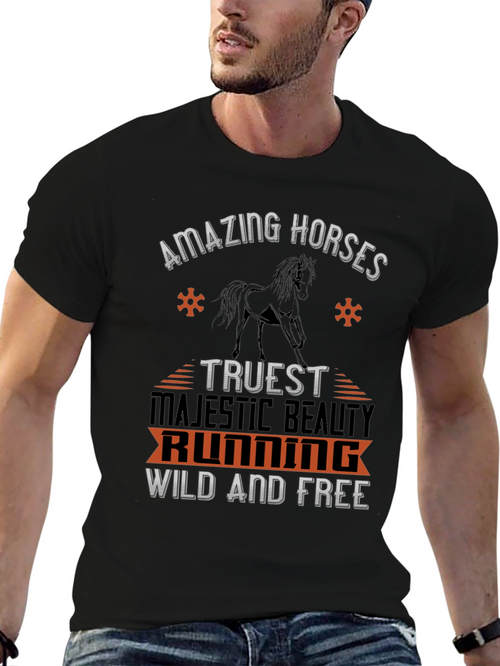Amazing Horses Graphic Tee - Wild & Free