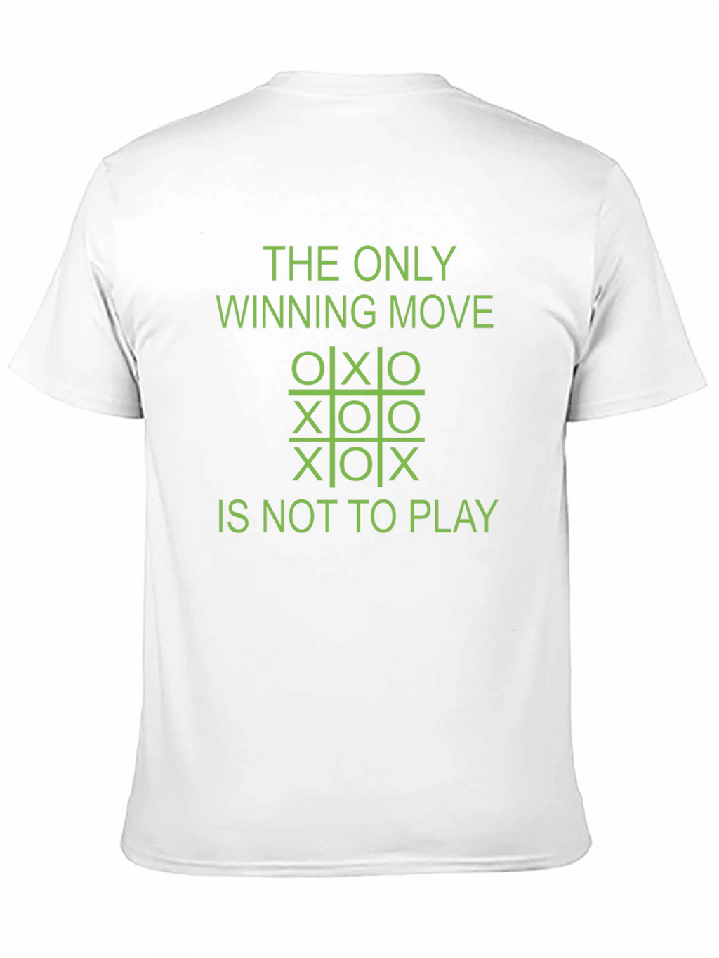 The Only Winning Move Tic-Tac-Toe Graphic Tee