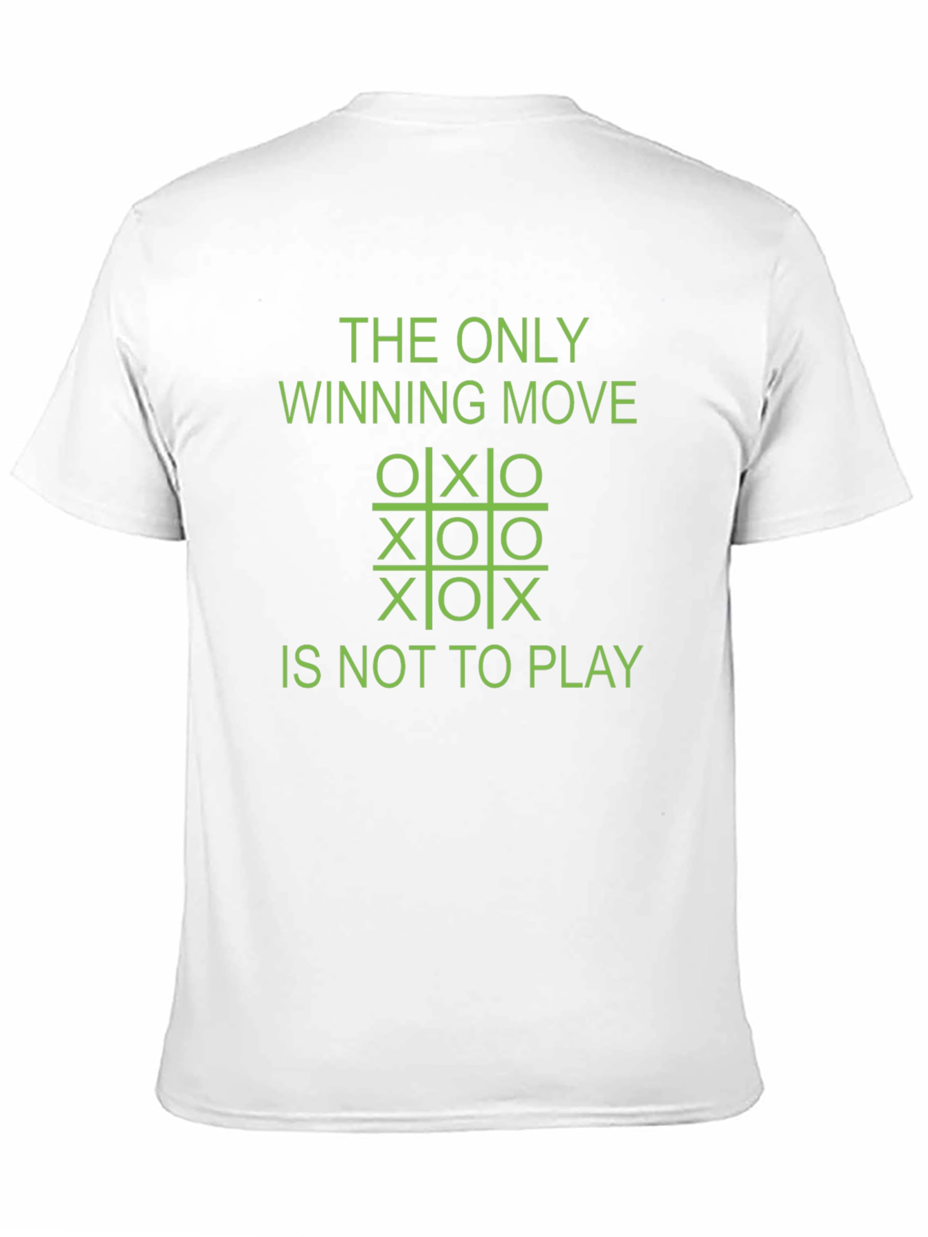 The Only Winning Move Tic-Tac-Toe Graphic Tee