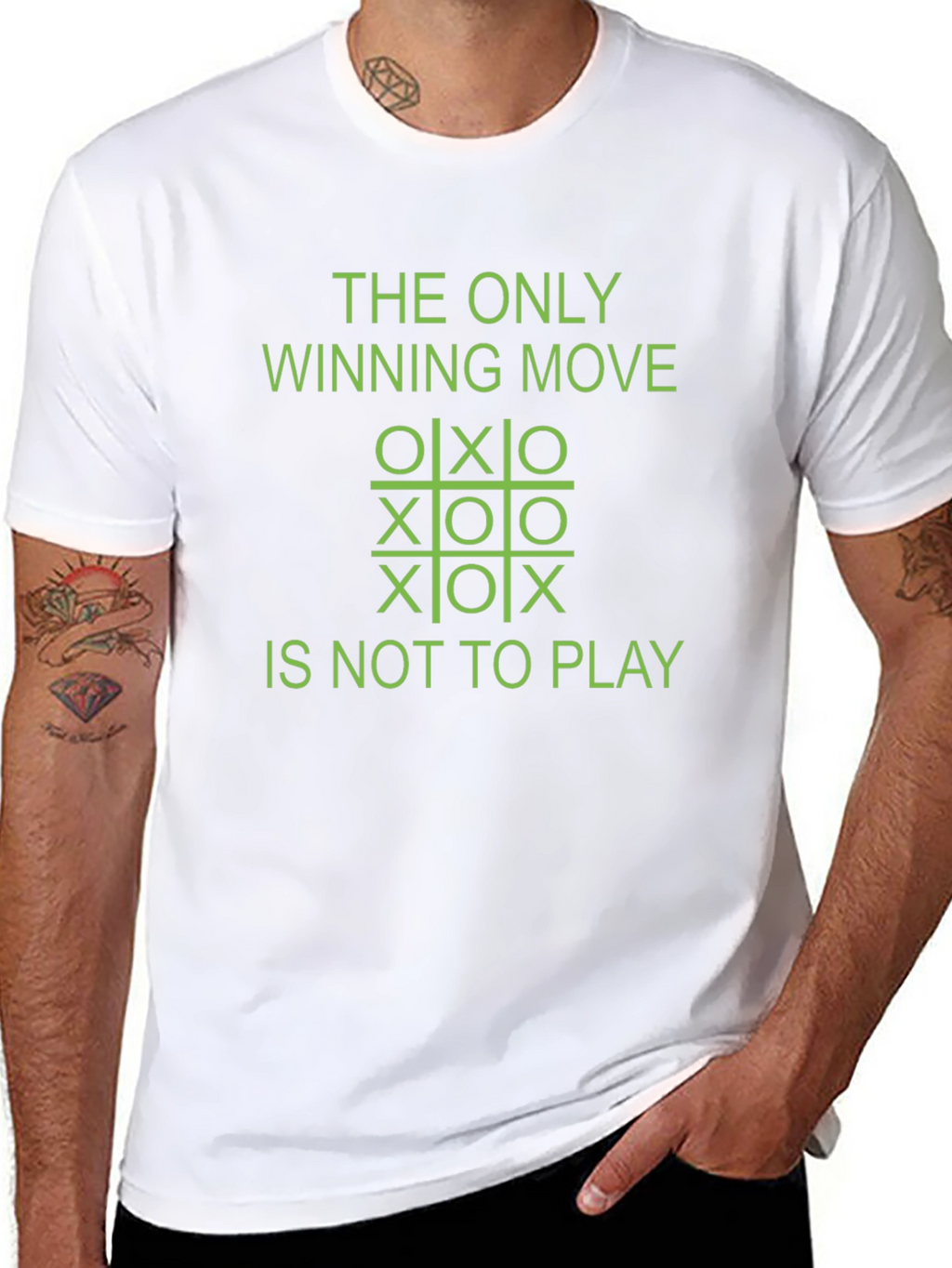 The Only Winning Move Tic-Tac-Toe Graphic Tee