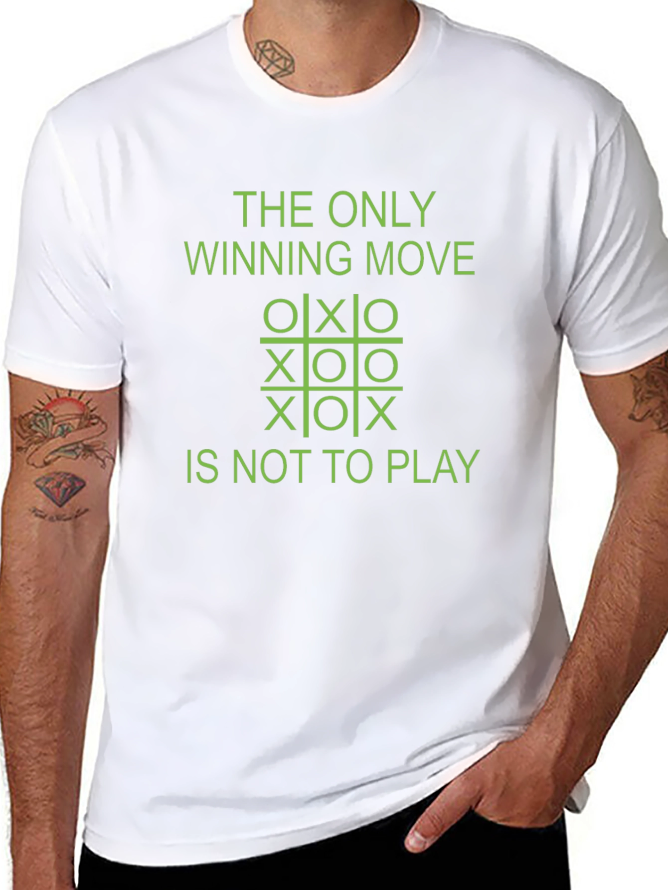 The Only Winning Move Tic-Tac-Toe Graphic Tee