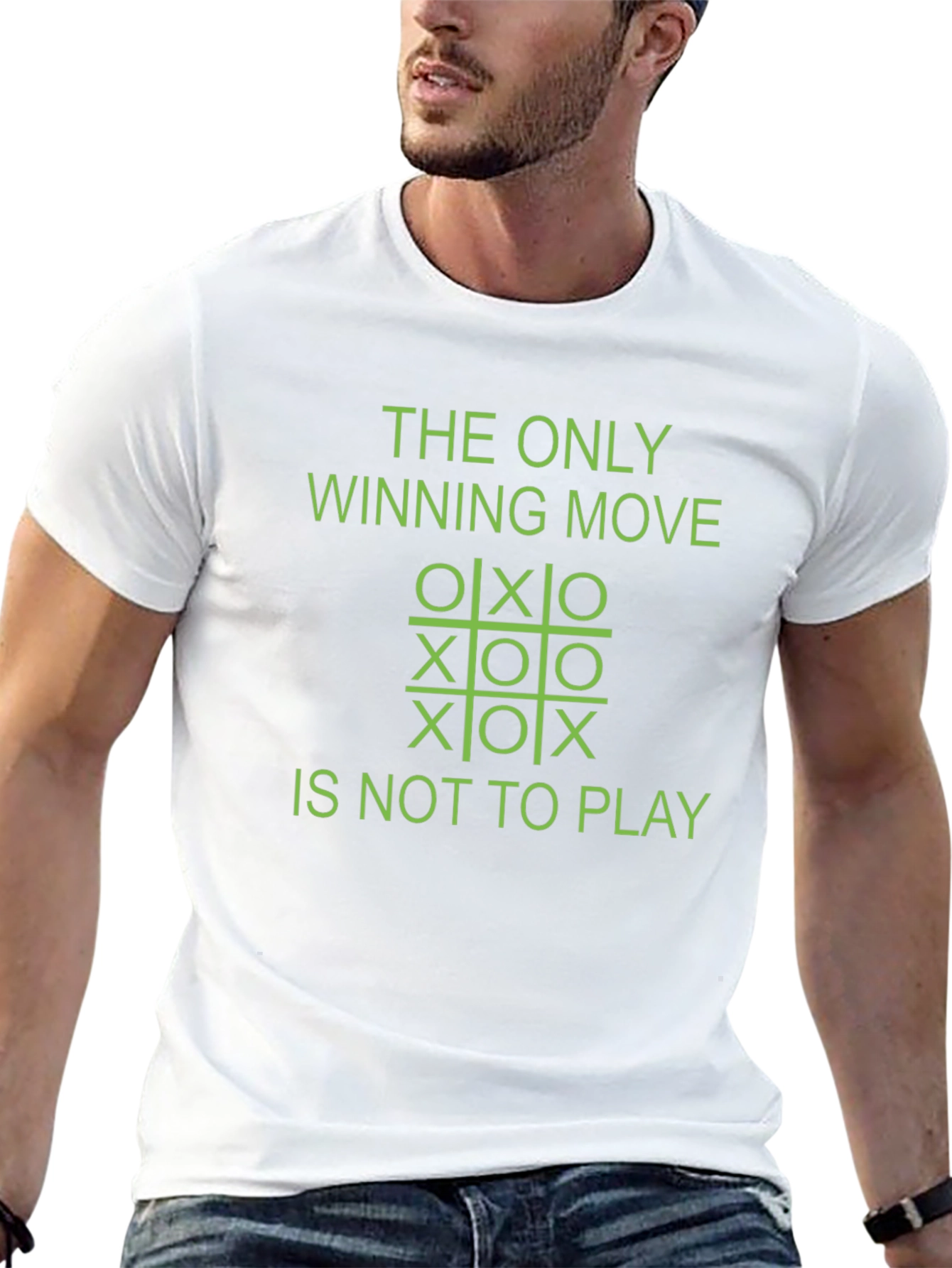 The Only Winning Move Tic-Tac-Toe Graphic Tee