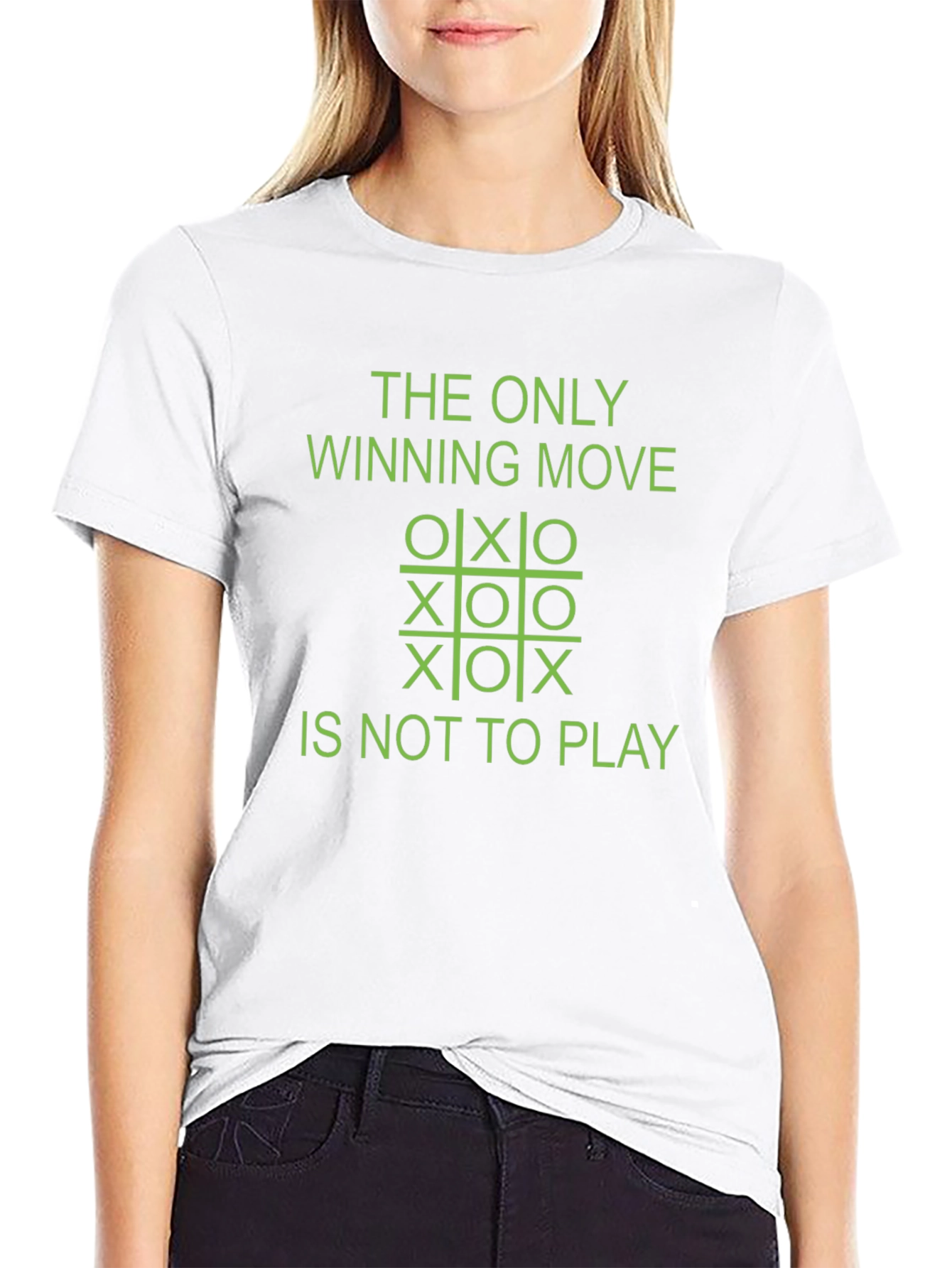 The Only Winning Move Tic-Tac-Toe Graphic Tee