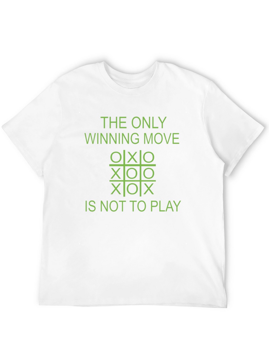 The Only Winning Move Tic-Tac-Toe Graphic Tee