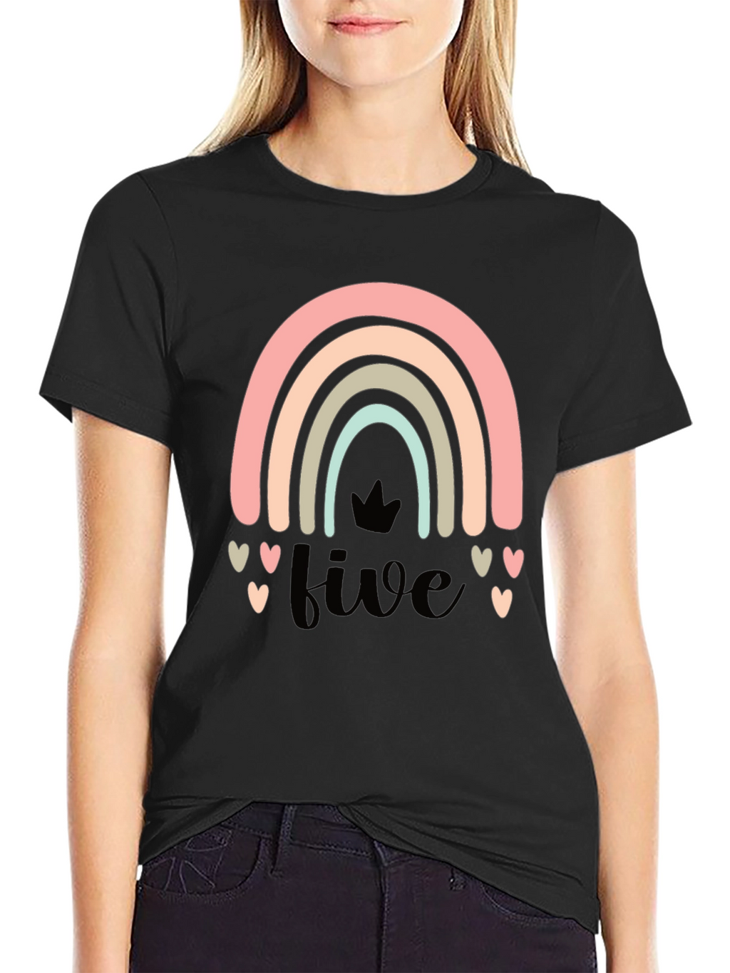 Rainbow Five Birthday T-Shirt