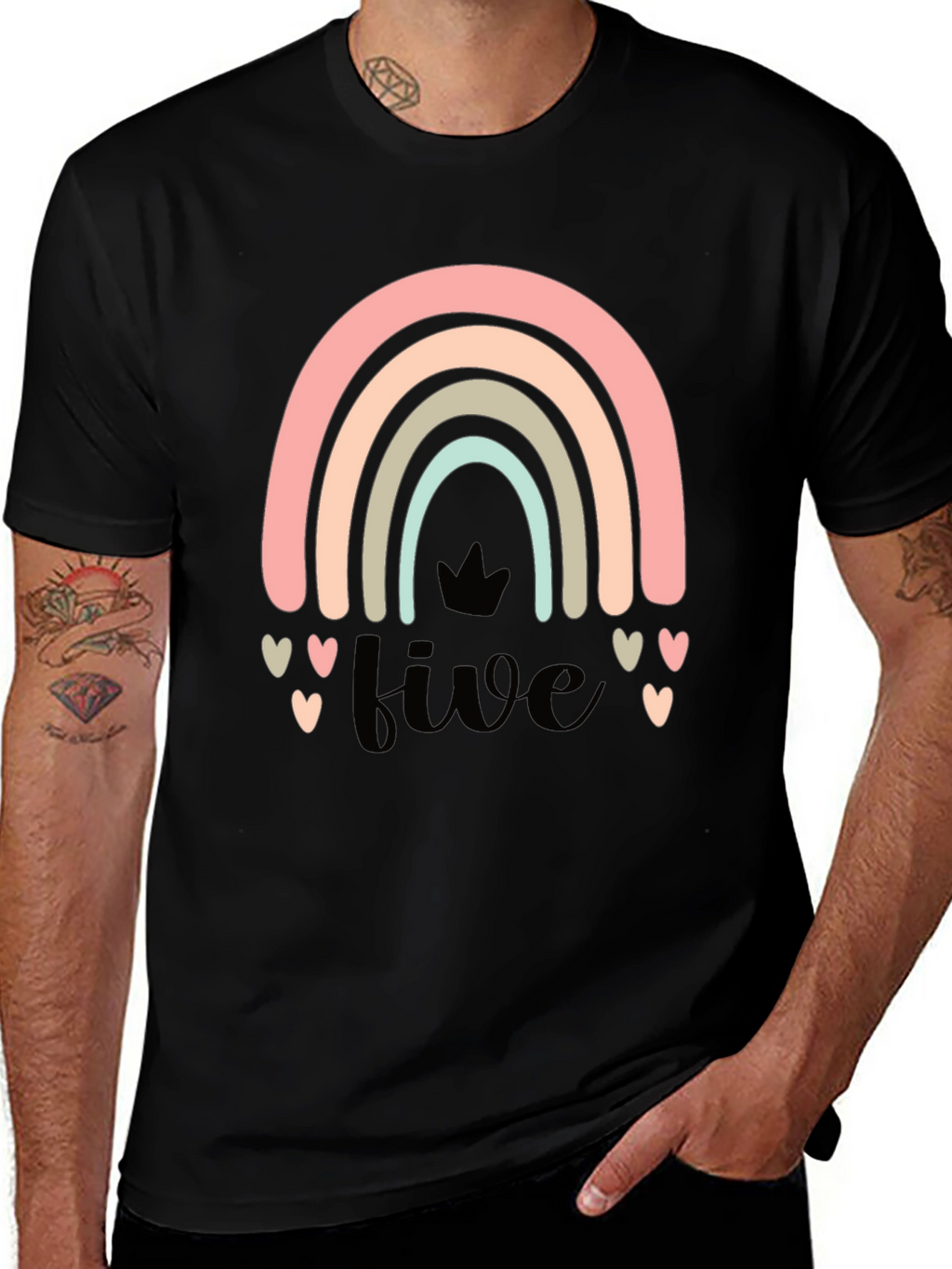 Rainbow Five Birthday T-Shirt