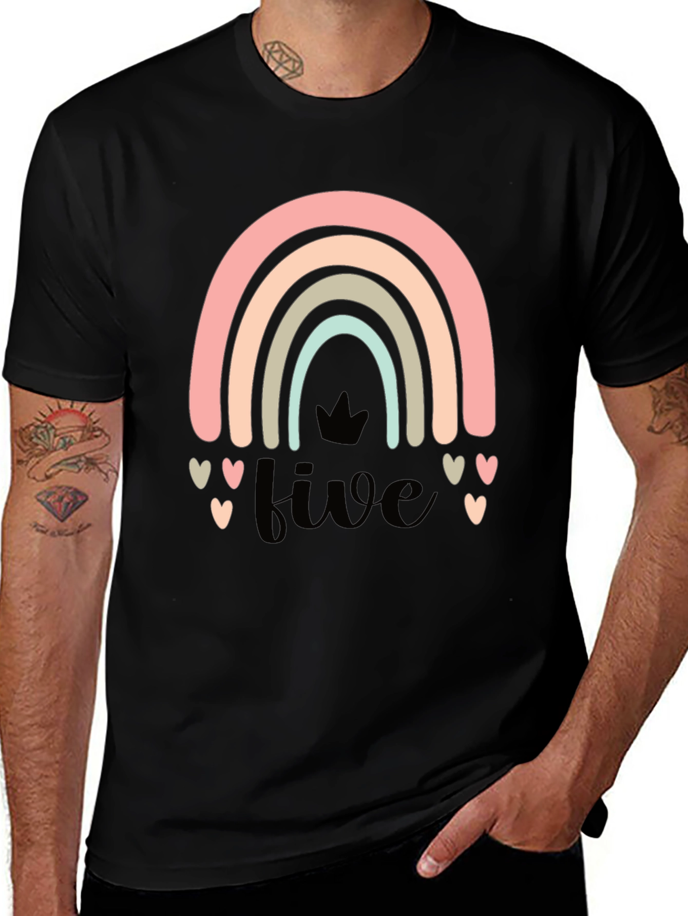 Rainbow Five Birthday T-Shirt