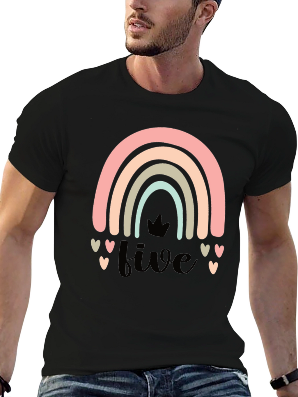 Rainbow Five Birthday T-Shirt