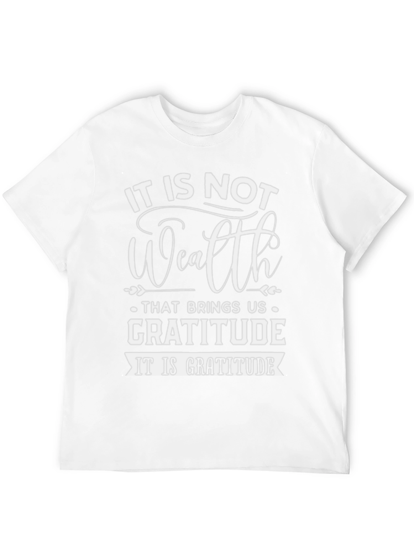 Gratitude Graphic Tee - Inspirational Black T-Shirt