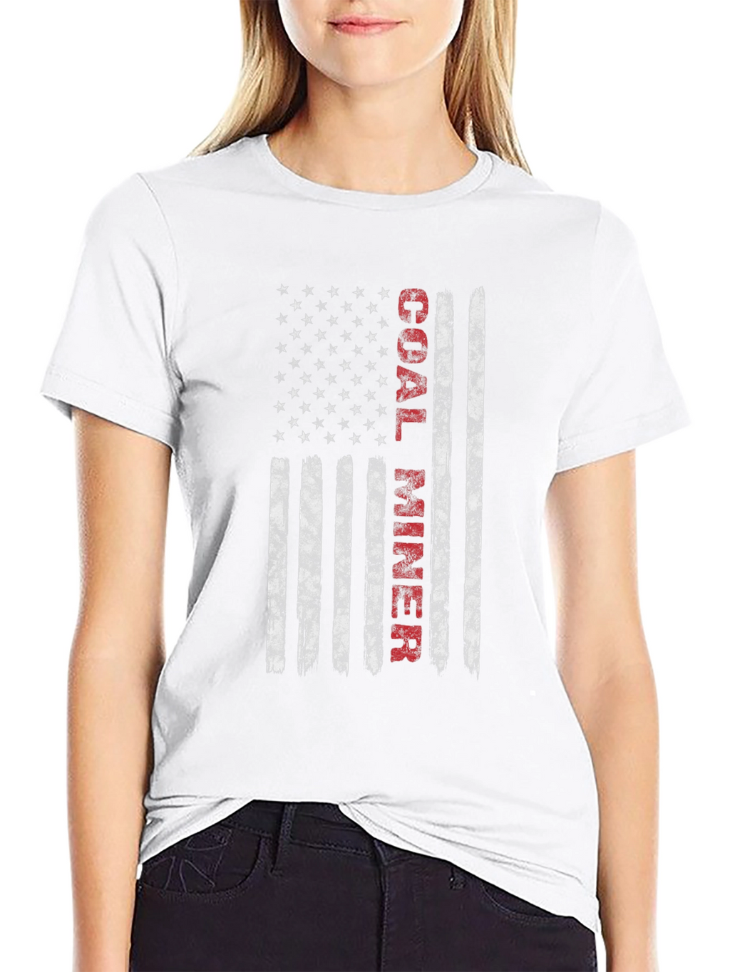 Coal Miner Flag Graphic Tee - Patriotic T-Shirt
