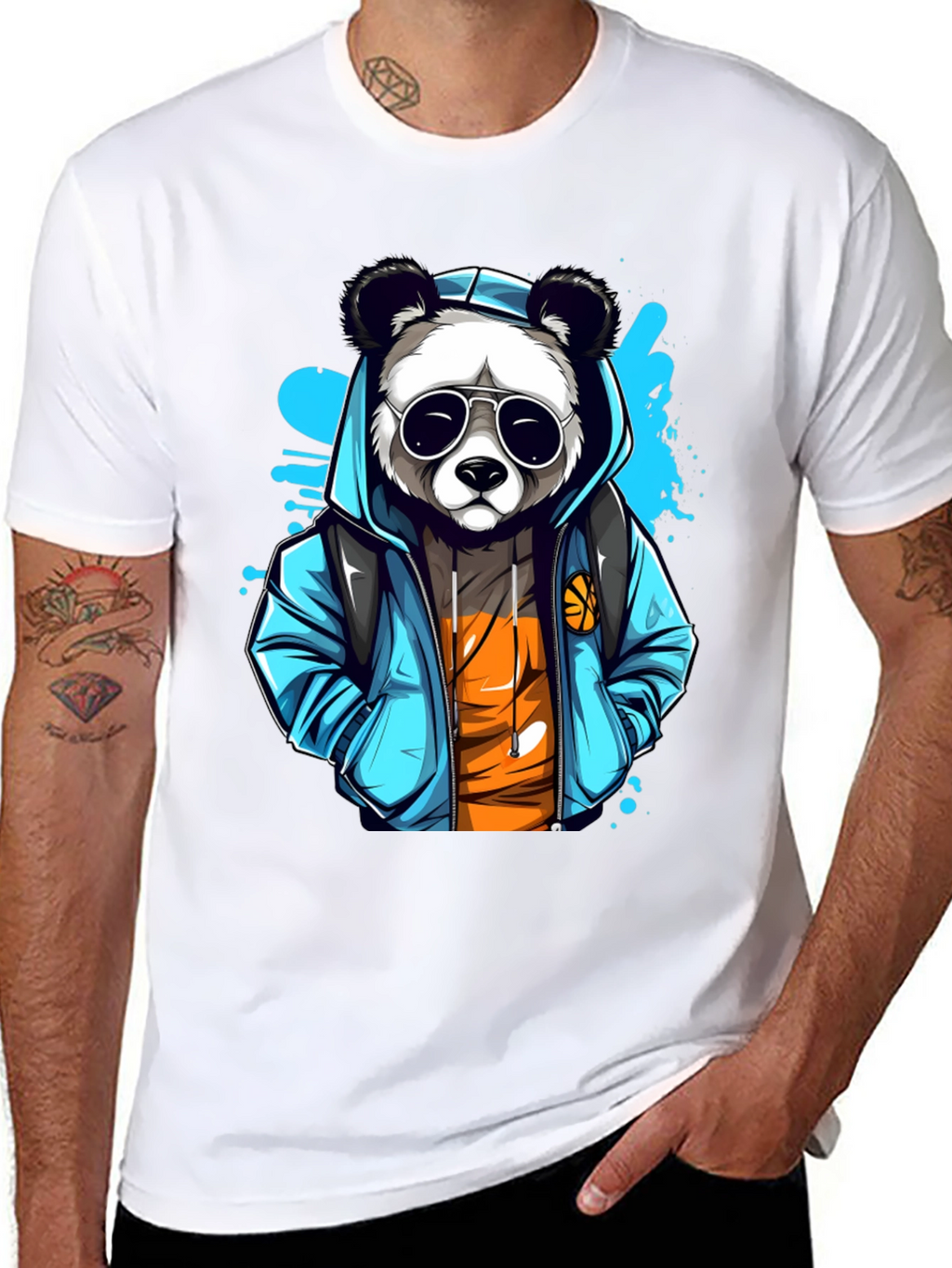 Cool Panda Graphic T-Shirt