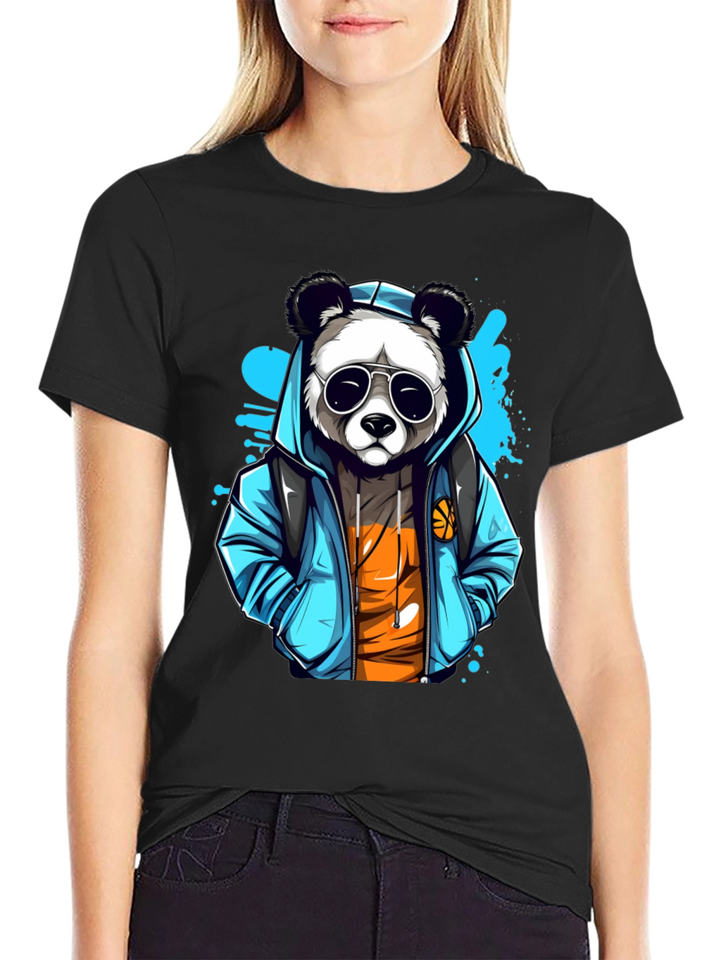 Cool Panda Graphic T-Shirt
