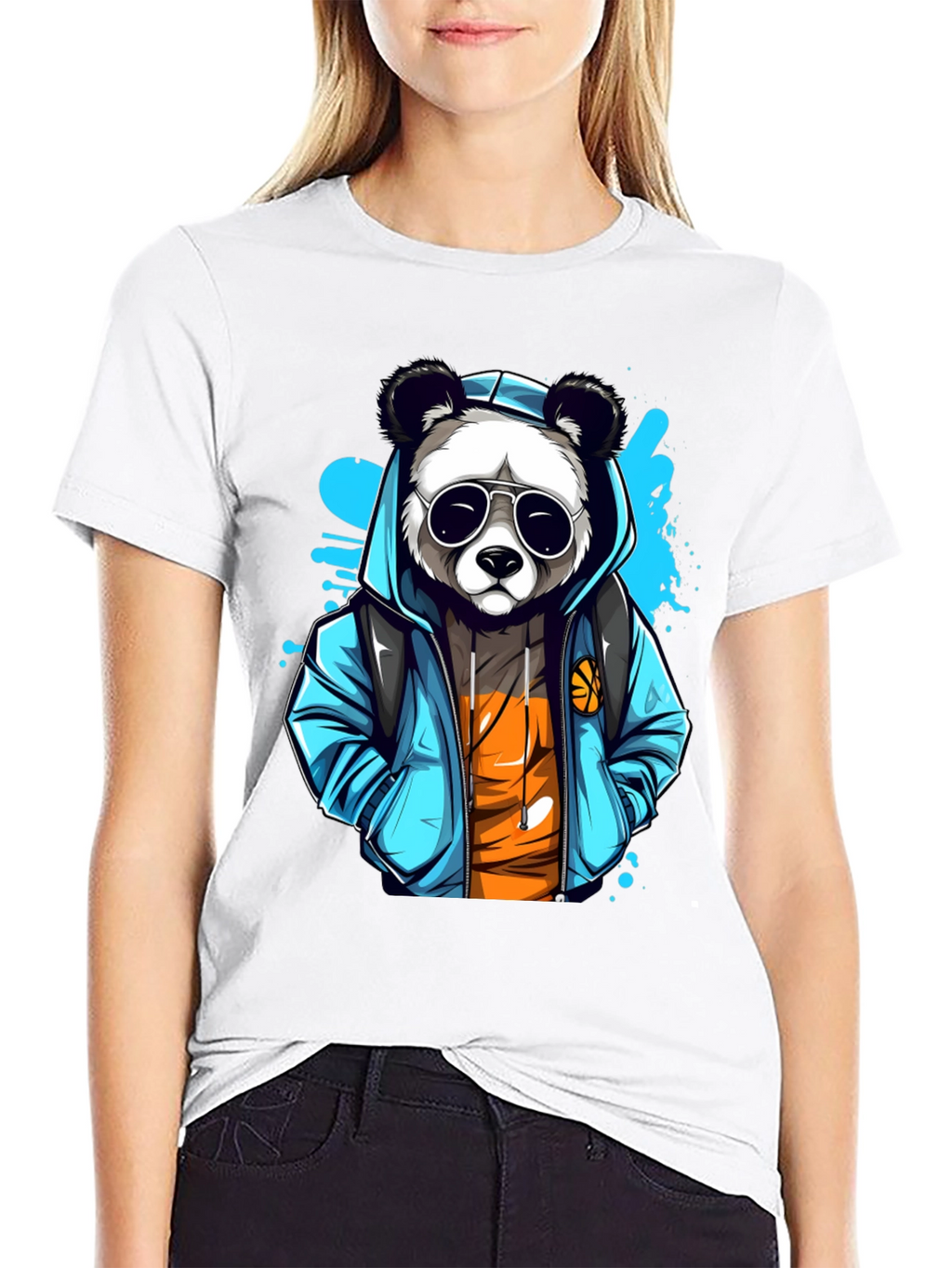 Cool Panda Graphic T-Shirt