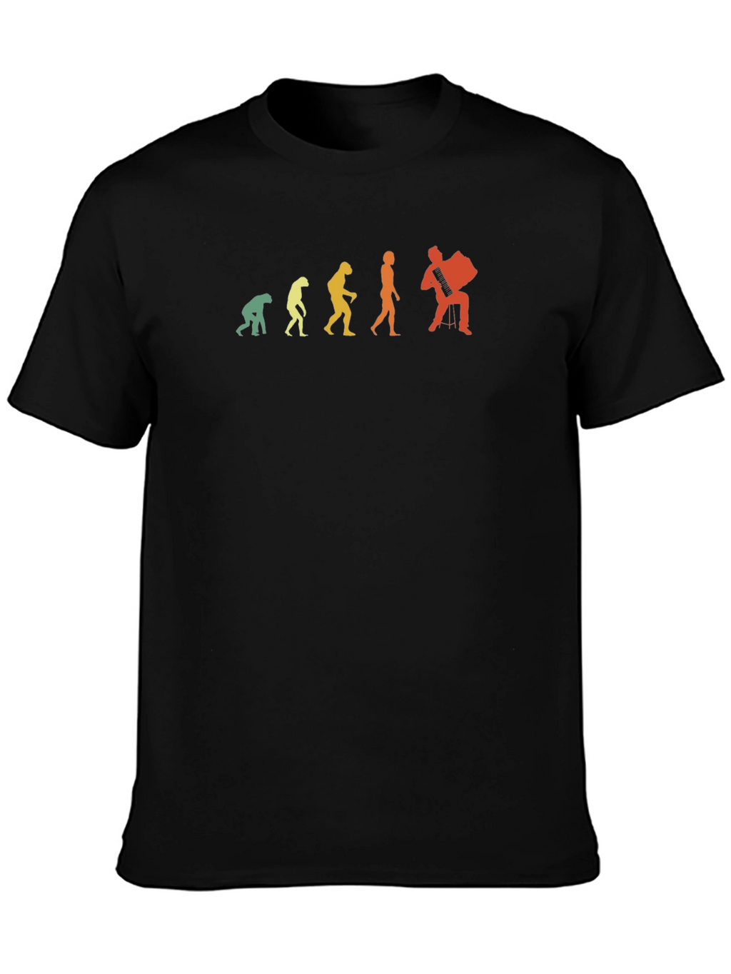 Accordion Player Evolution Graphic Tee