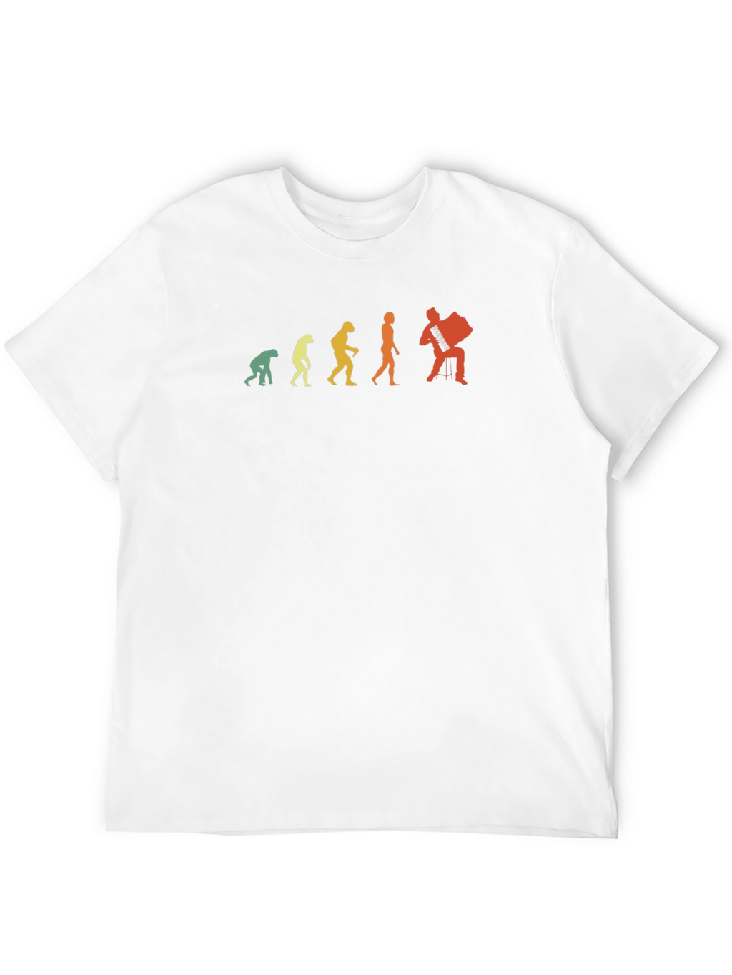 Accordion Player Evolution Graphic Tee