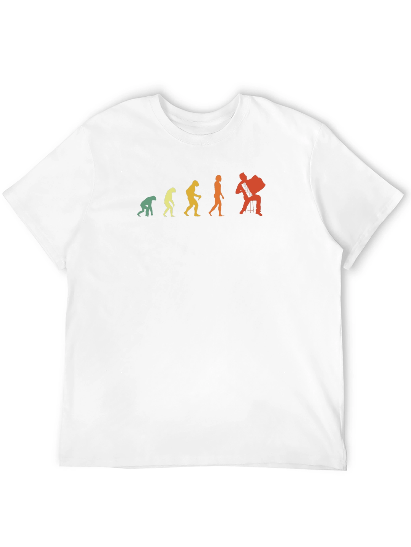Accordion Player Evolution Graphic Tee
