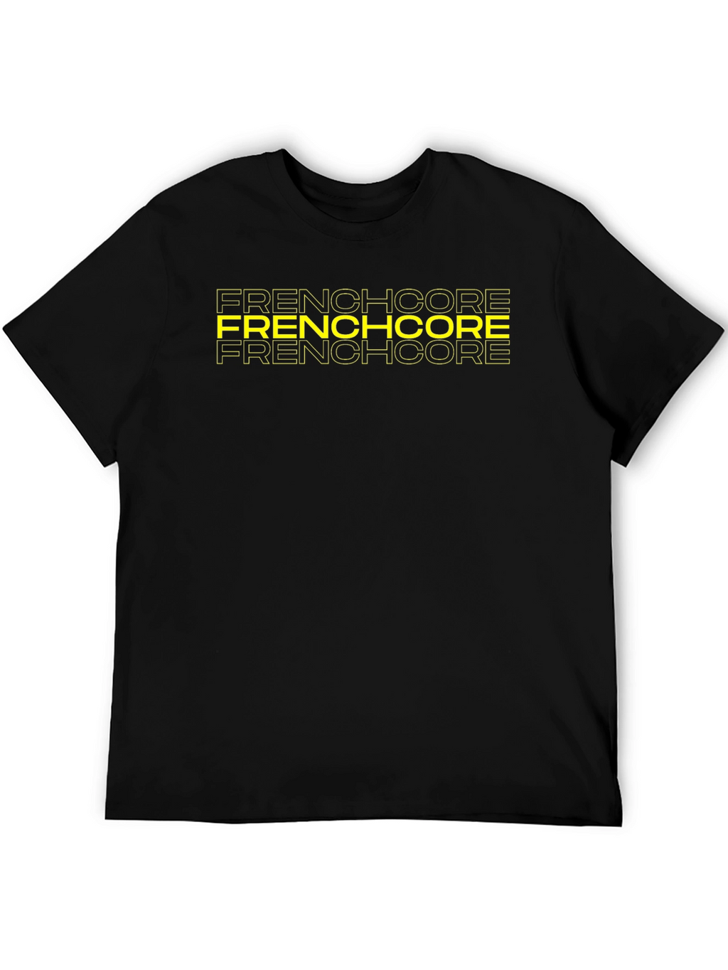 Frenchcore Graphic Print Black T-Shirt