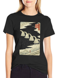 Japanese Art T-Shirt - Woodblock Print Design