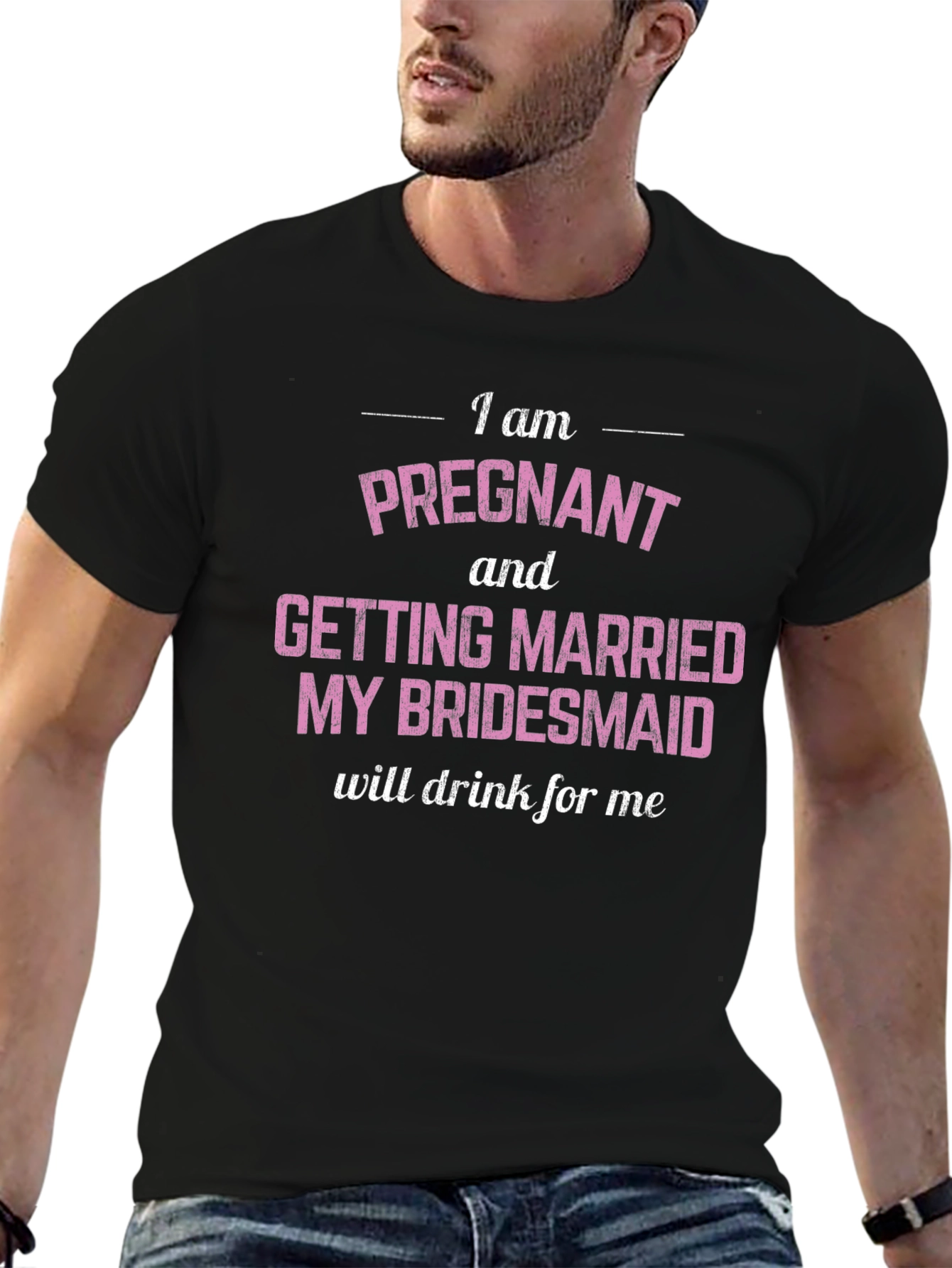 Pregnant & Married Bridesmaid Tee