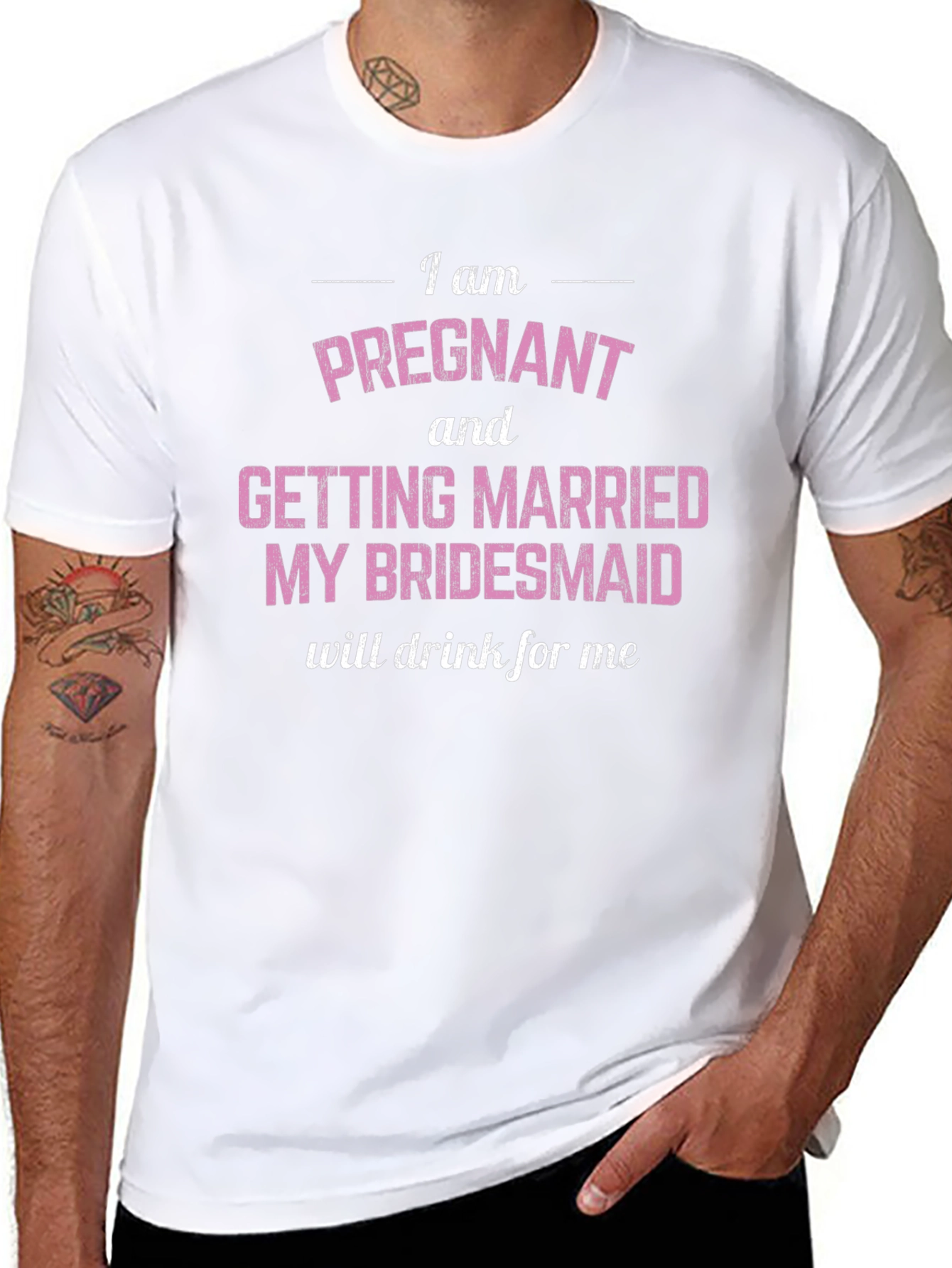 Pregnant & Married Bridesmaid Tee