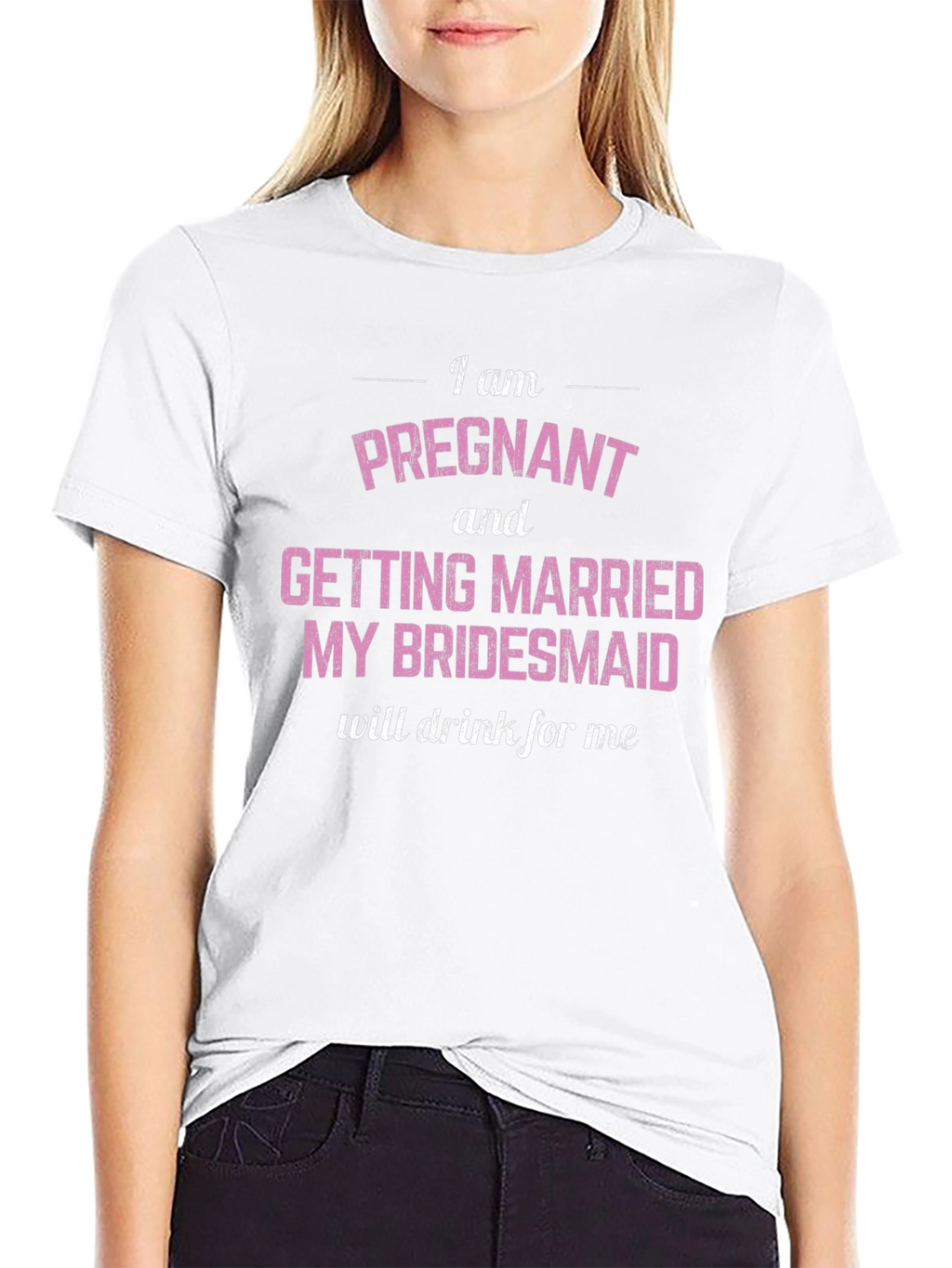 Pregnant & Married Bridesmaid Tee