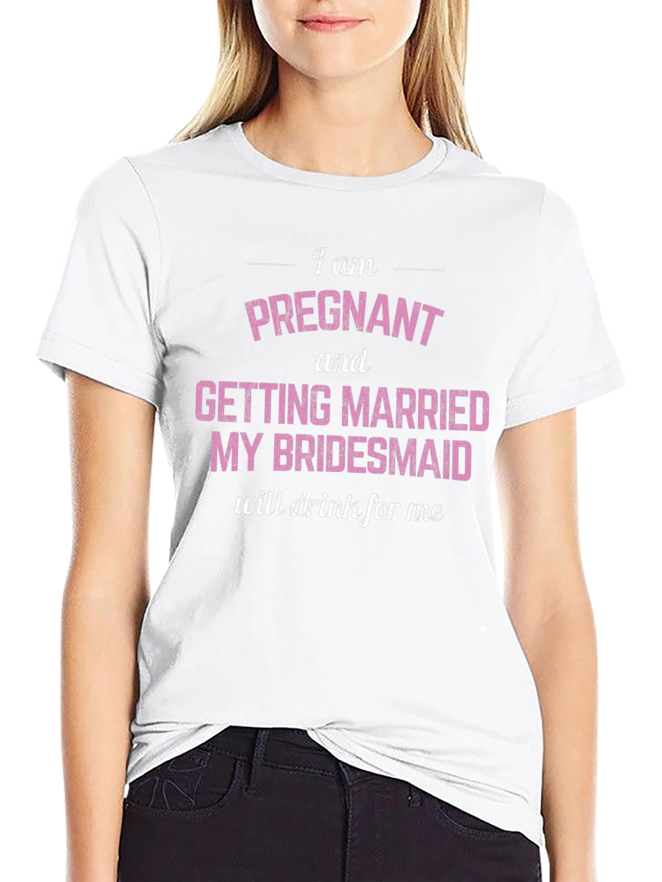 Pregnant & Married Bridesmaid Tee