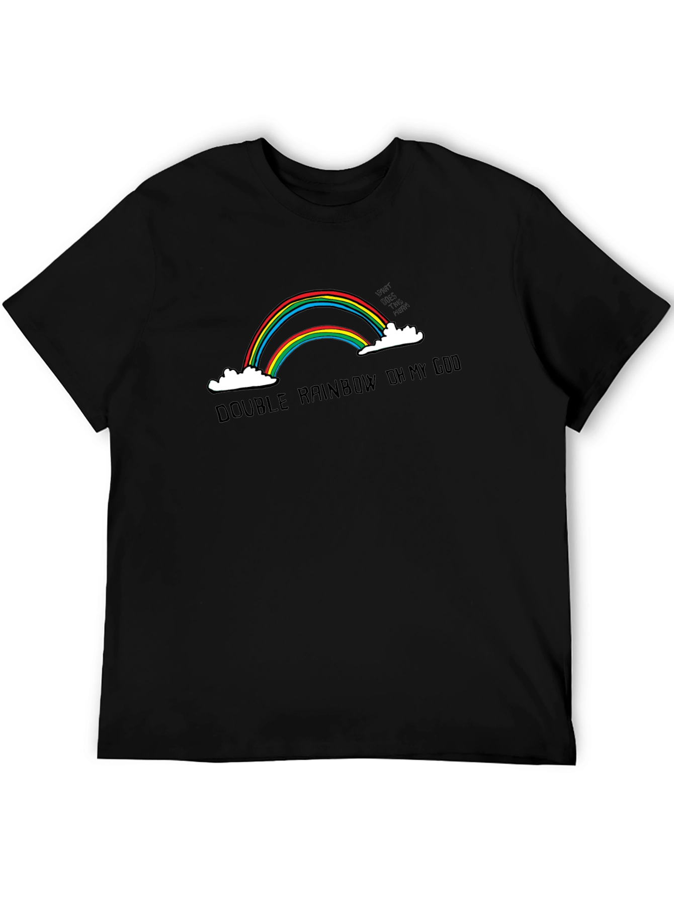 Double Rainbow T-Shirt Funny Graphic Tee