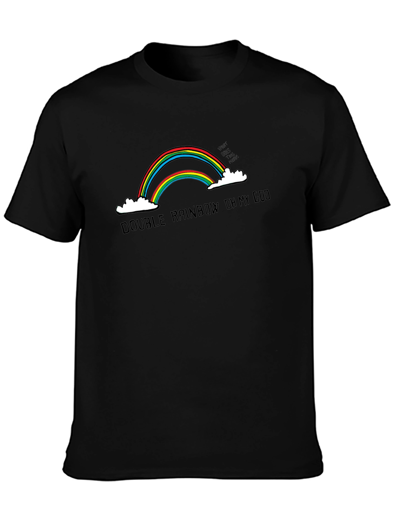 Double Rainbow T-Shirt Funny Graphic Tee