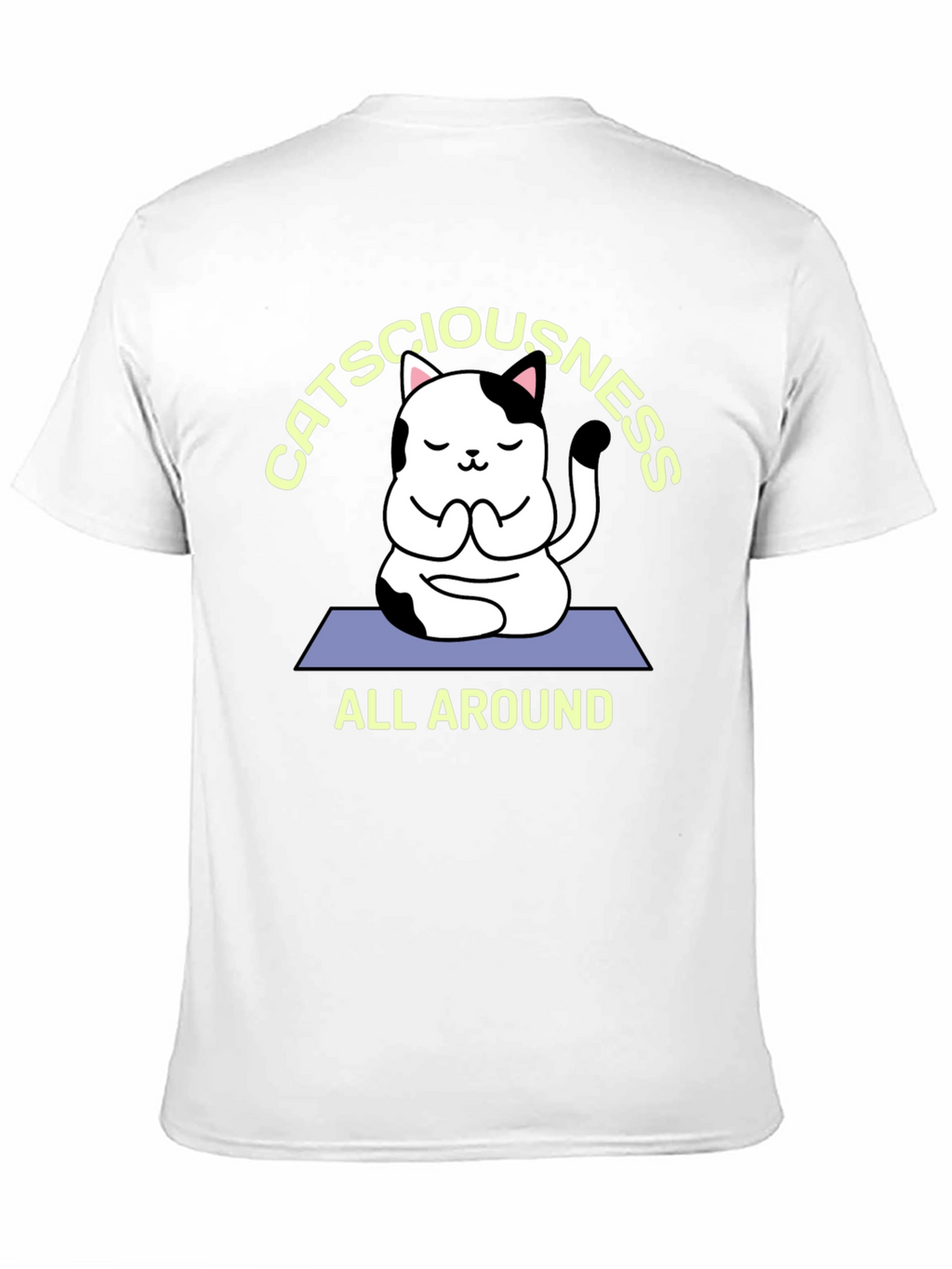 Catsciousness T-Shirt - Meditation Cat Tee
