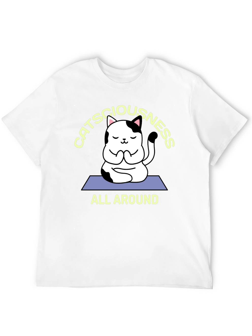 Catsciousness T-Shirt - Meditation Cat Tee