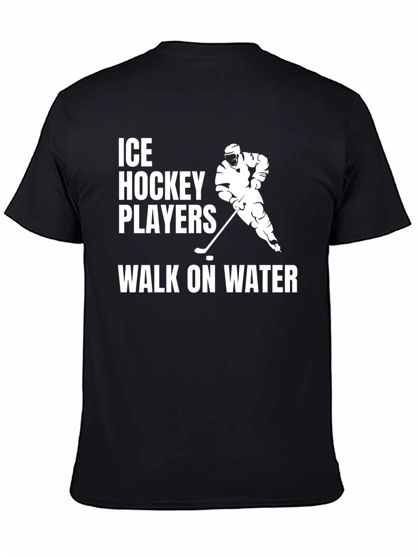 Ice Hockey Player T-Shirt - Walk on Water Graphic Tee