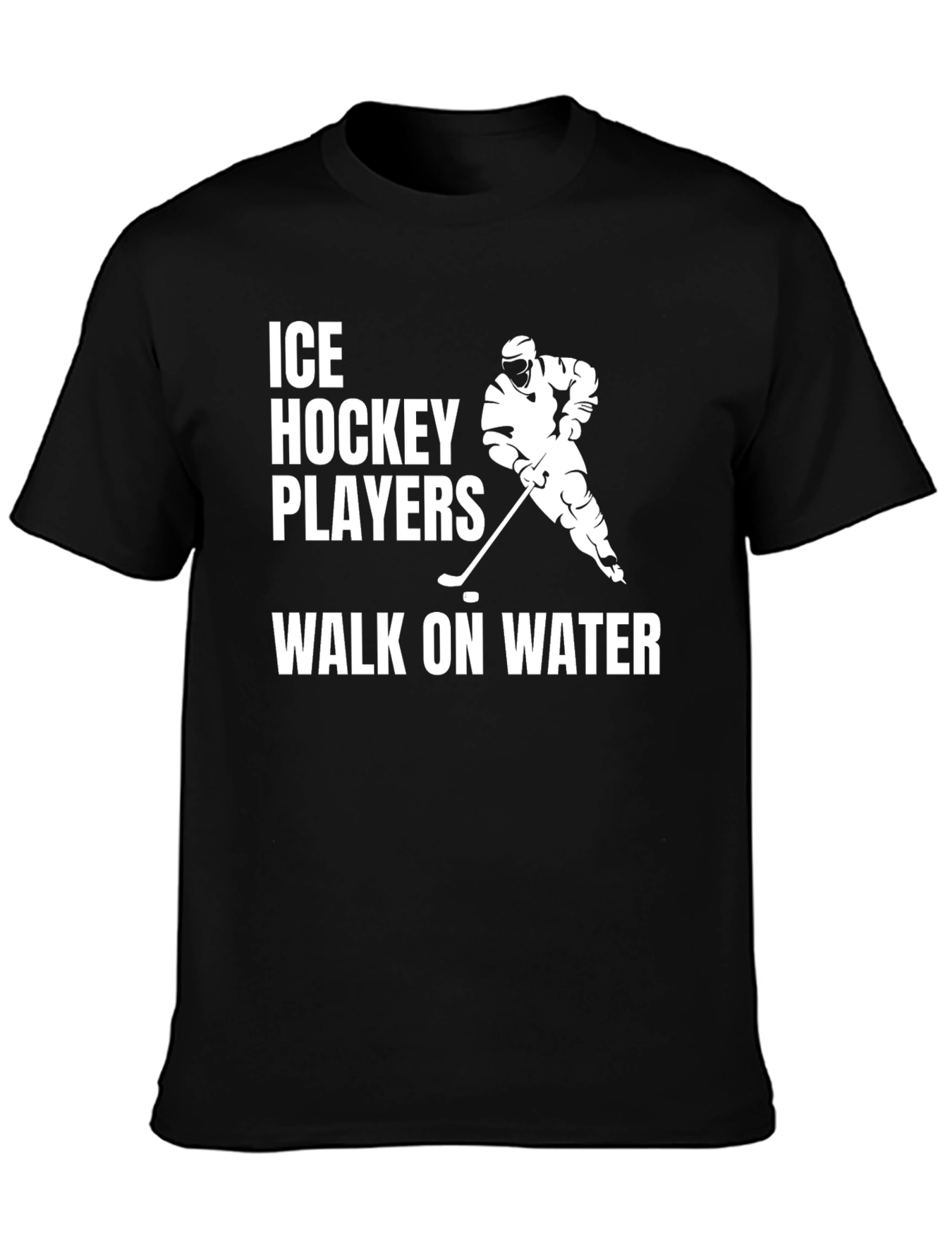 Ice Hockey Player T-Shirt - Walk on Water Graphic Tee