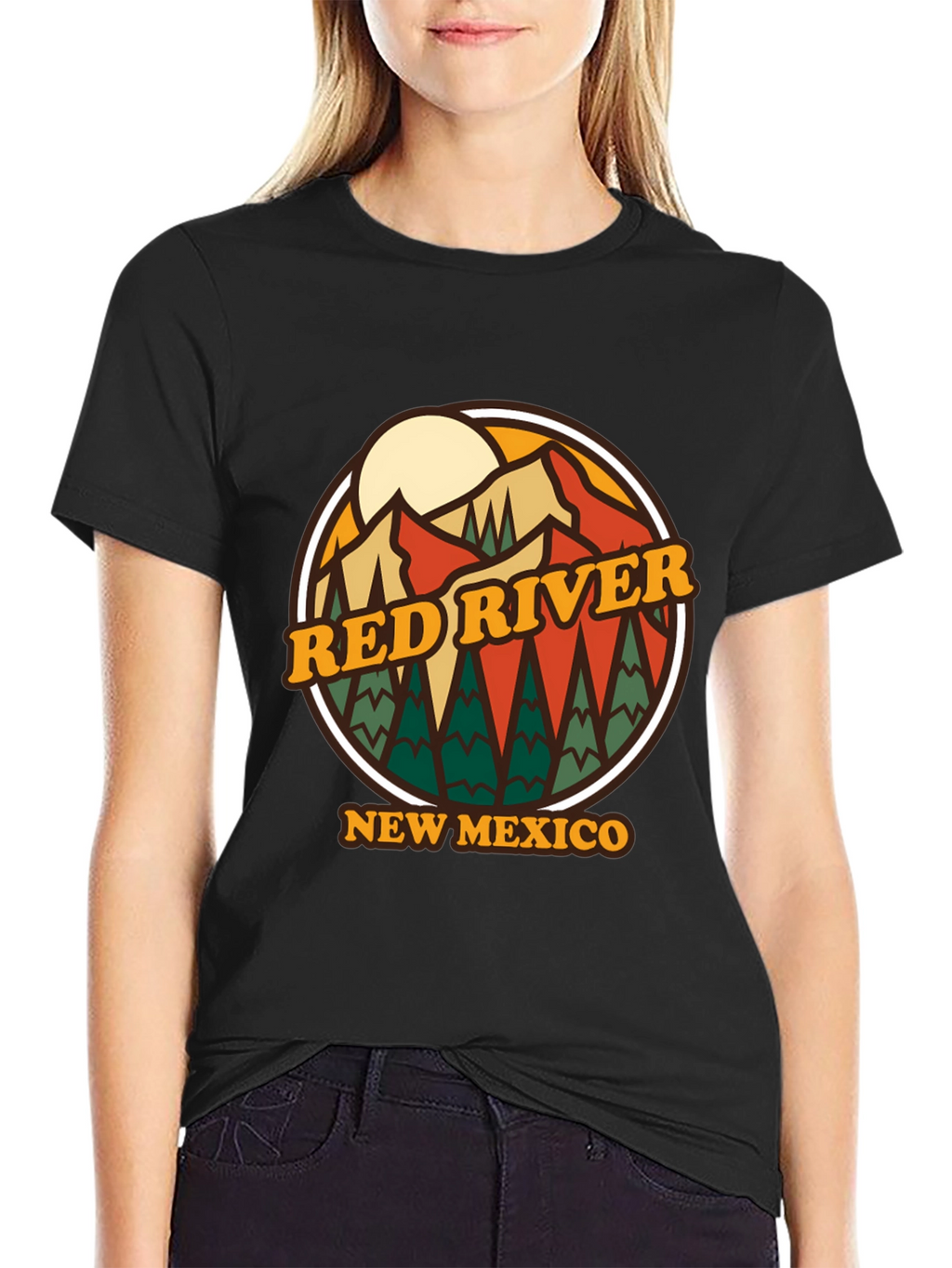 Red River New Mexico T-Shirt Retro Style Graphic Tee