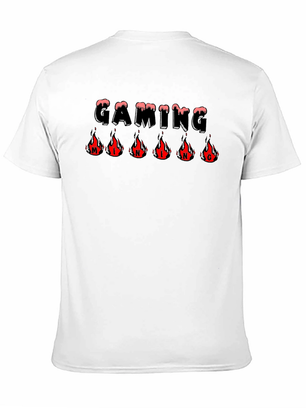 Gaming Mind T-Shirt - Fire Logo Graphic Tee