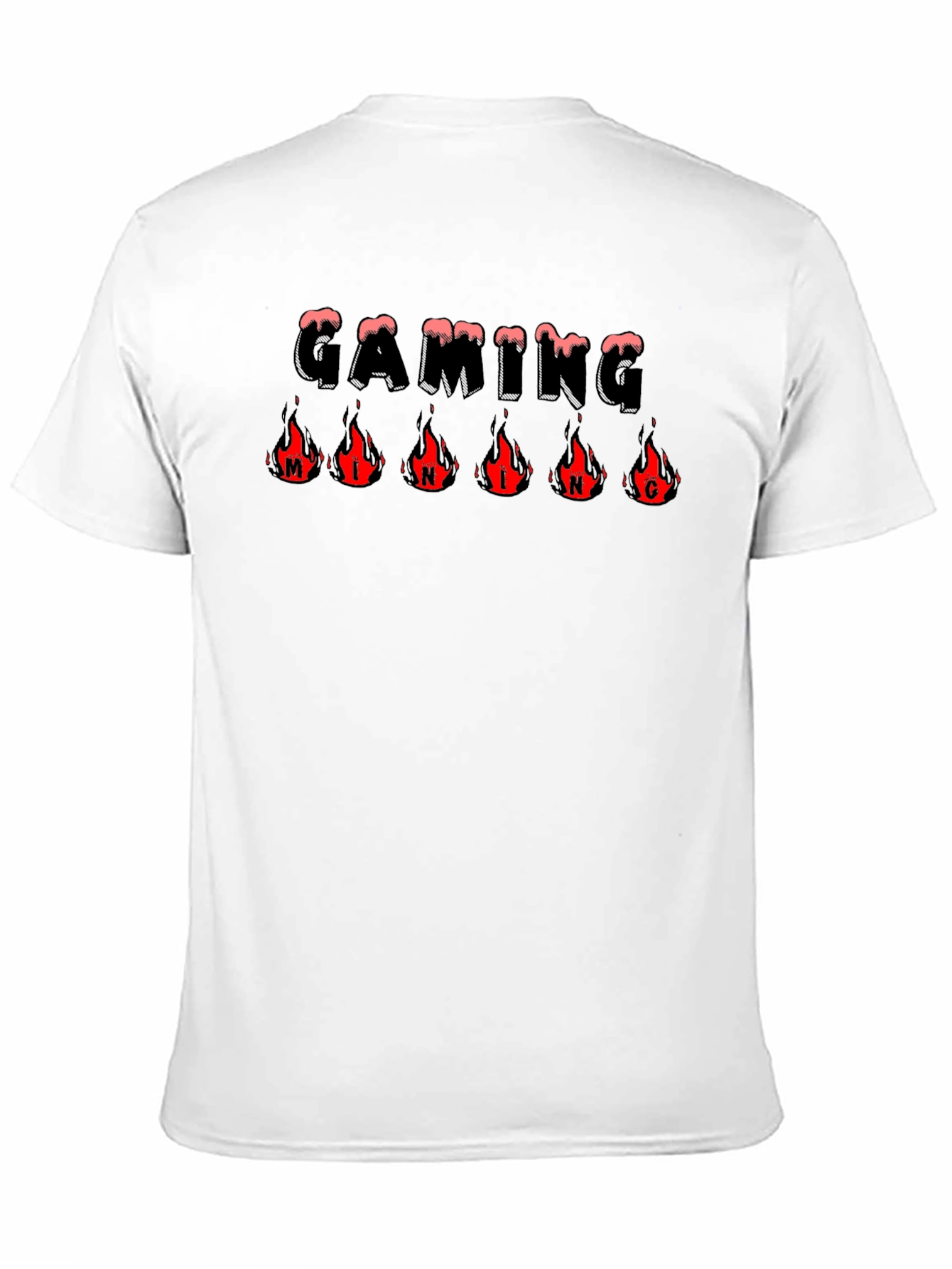 Gaming Mind T-Shirt - Fire Logo Graphic Tee