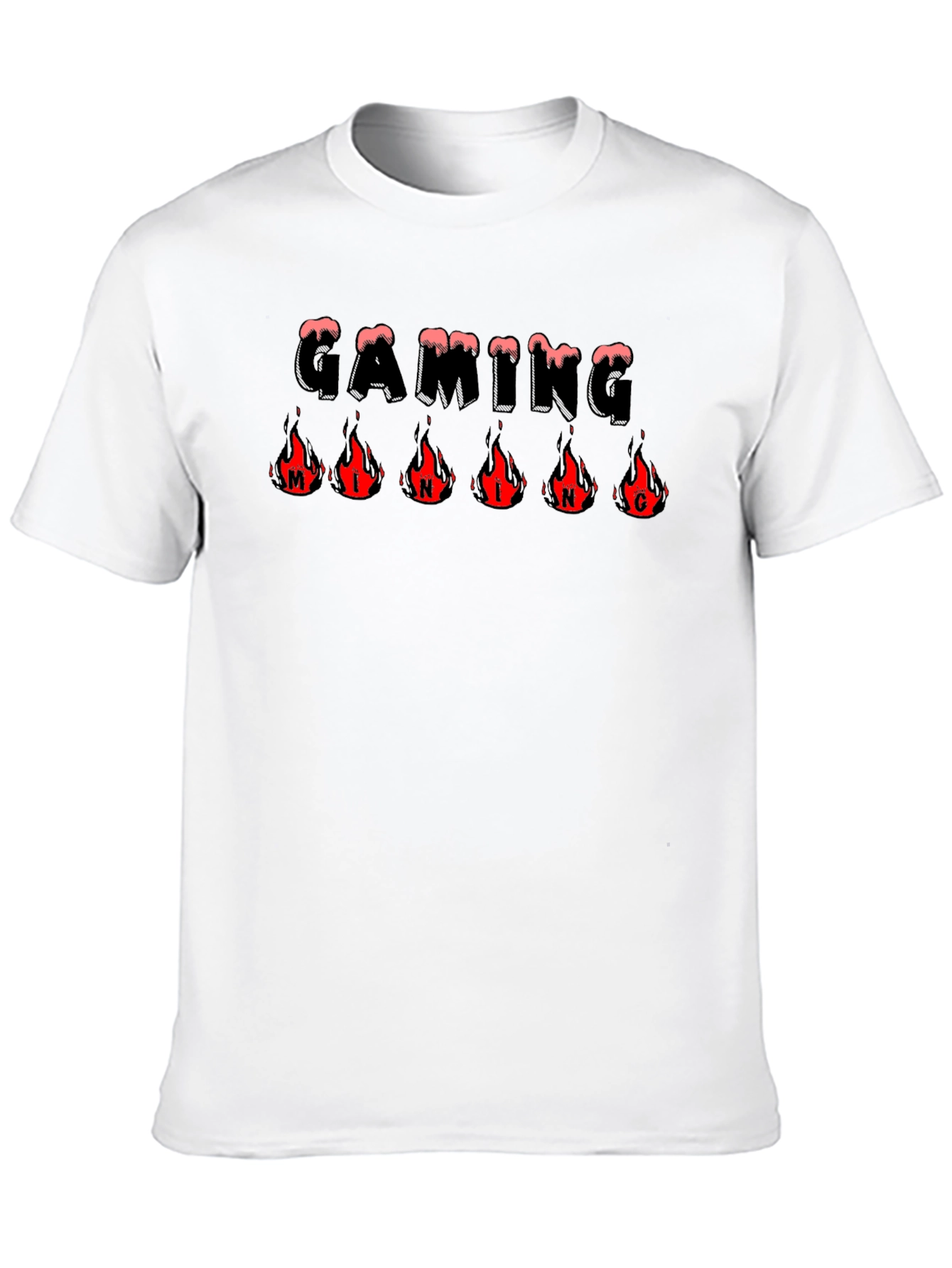 Gaming Mind T-Shirt - Fire Logo Graphic Tee