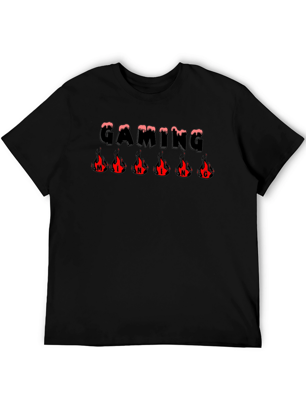 Gaming Mind T-Shirt - Fire Logo Graphic Tee