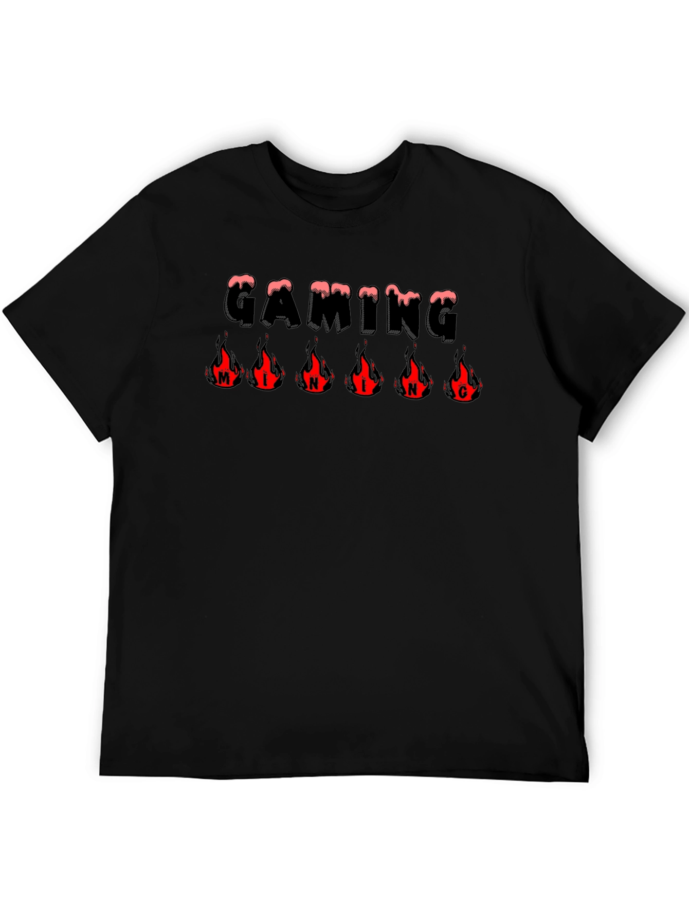 Gaming Mind T-Shirt - Fire Logo Graphic Tee