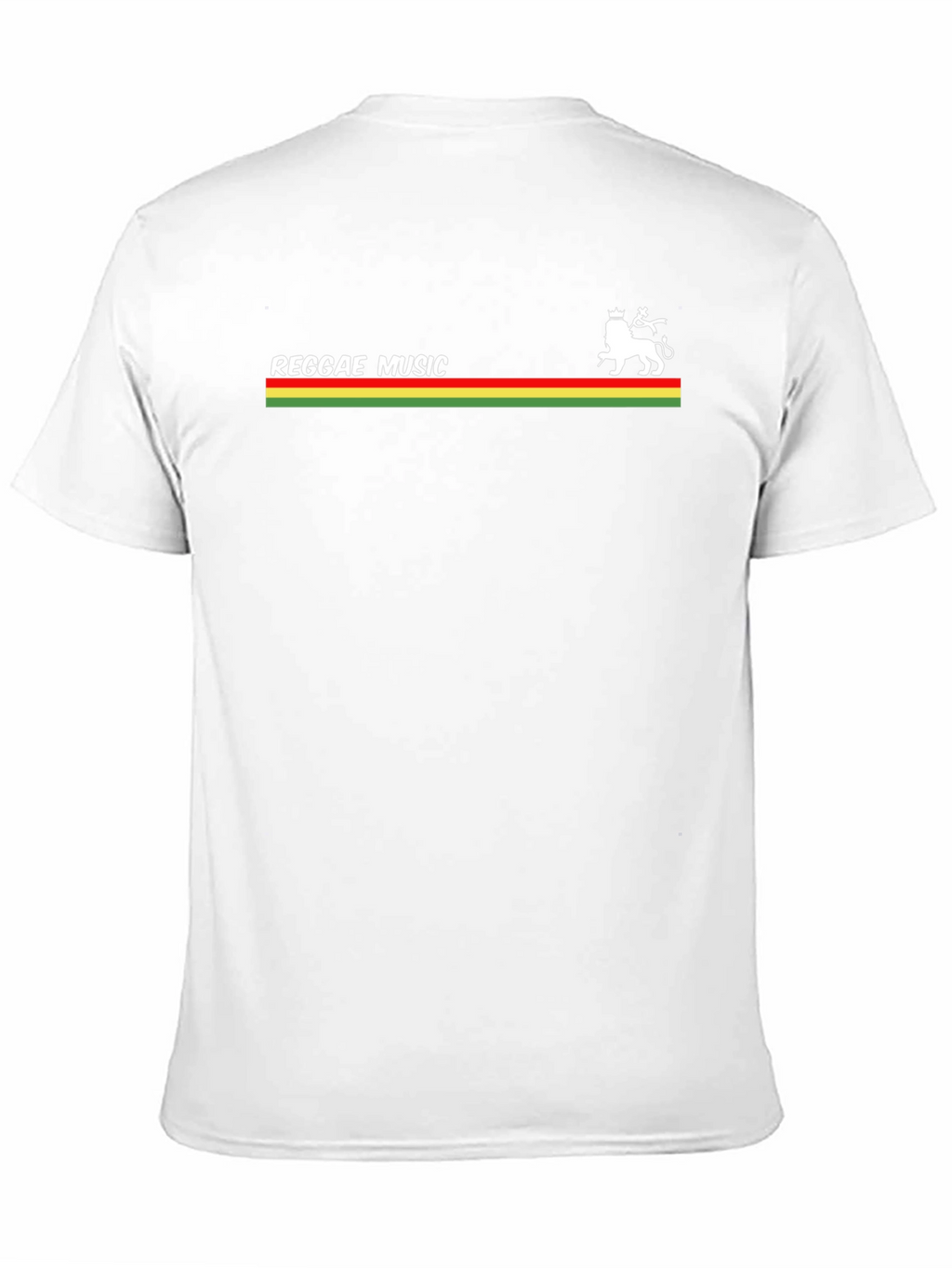 Reggae Music Lion Graphic Tee - Black Cotton T-Shirt