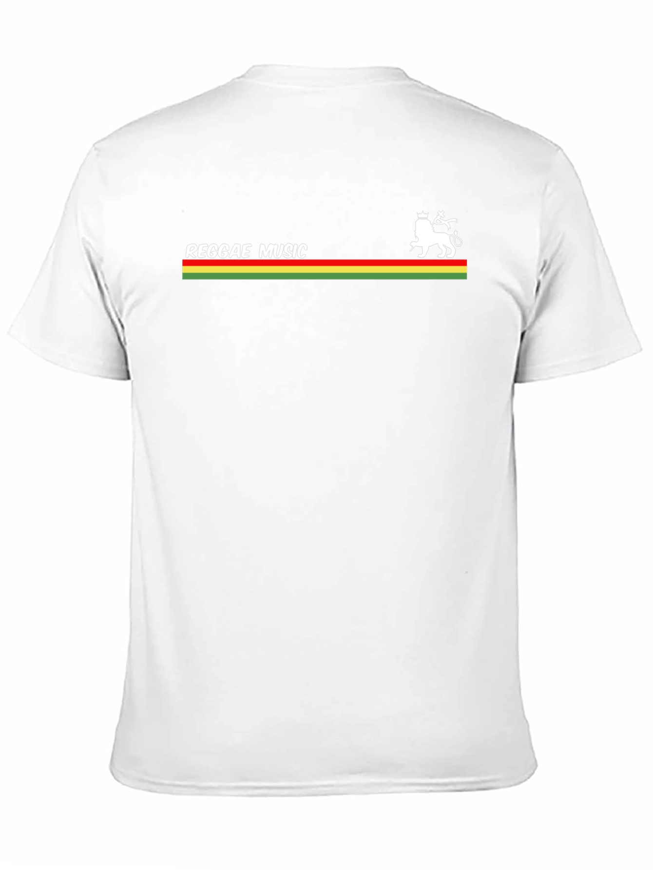 Reggae Music Lion Graphic Tee - Black Cotton T-Shirt
