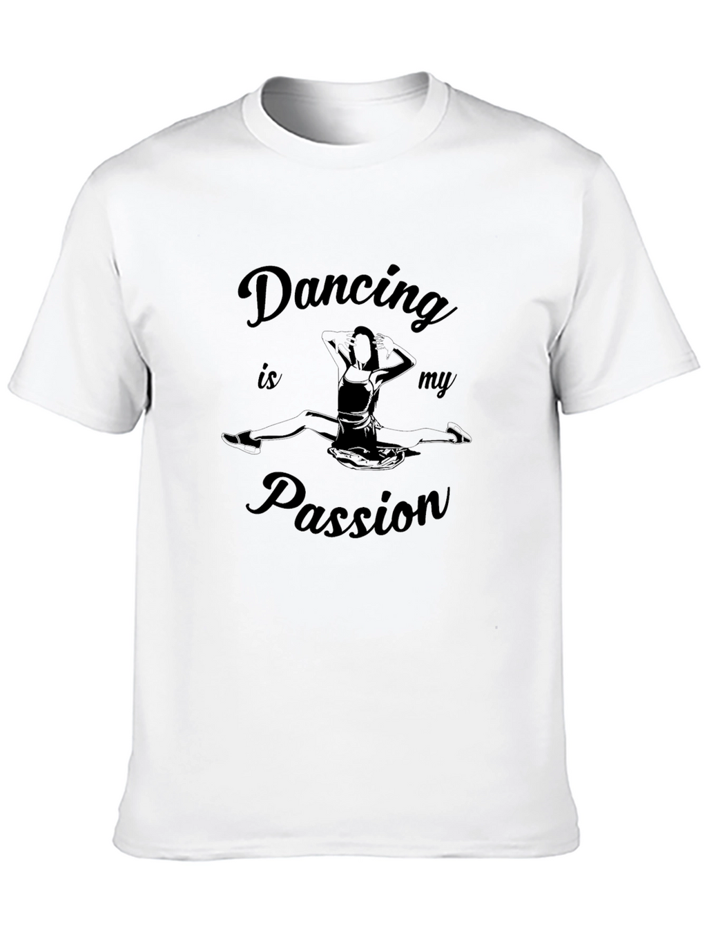 Dancing is My Passion Black Graphic Tee