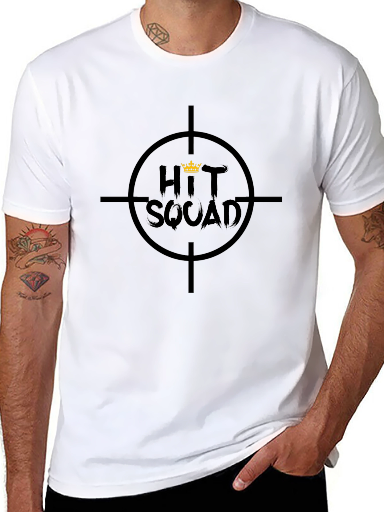 Hit Squad Target Graphic Tee - Cool Casual Style