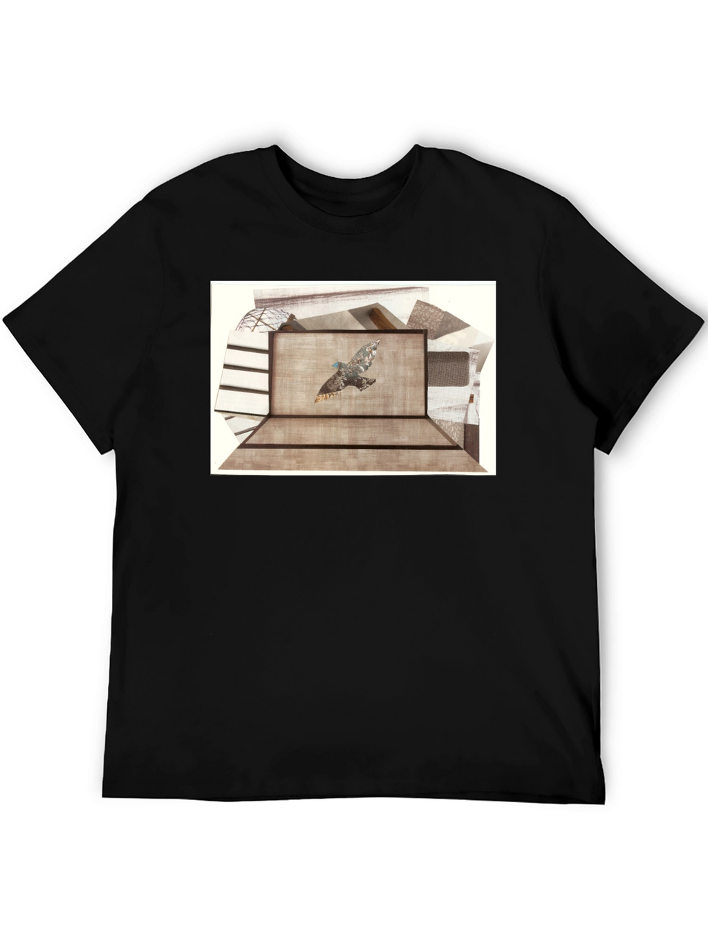 Abstract Bird Graphic Tee - Unisex