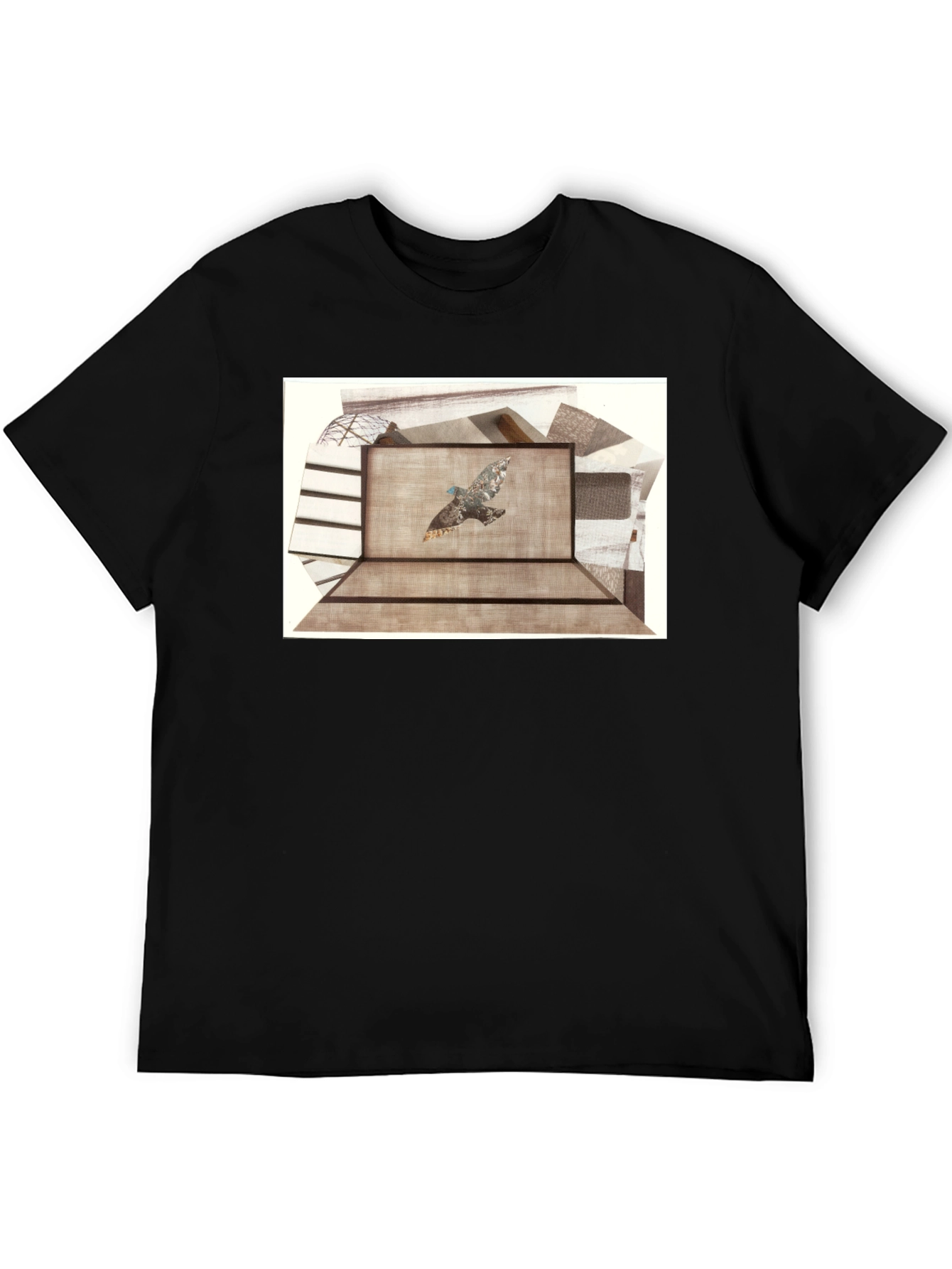 Abstract Bird Graphic Tee - Unisex